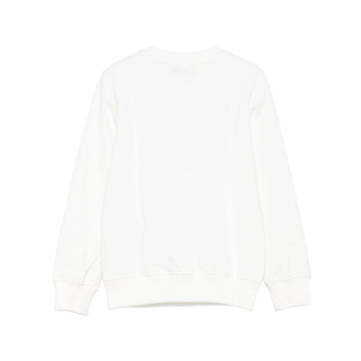 Boys & Girls White Printed Cotton Sweatshirt