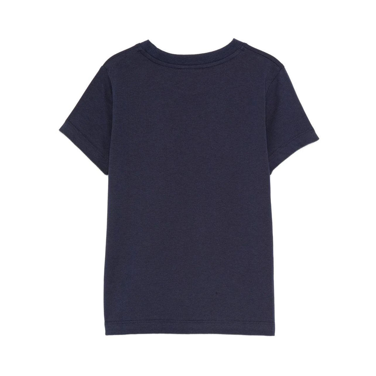 Boys & Girls Navy Bear Patch Cotton T-Shirt