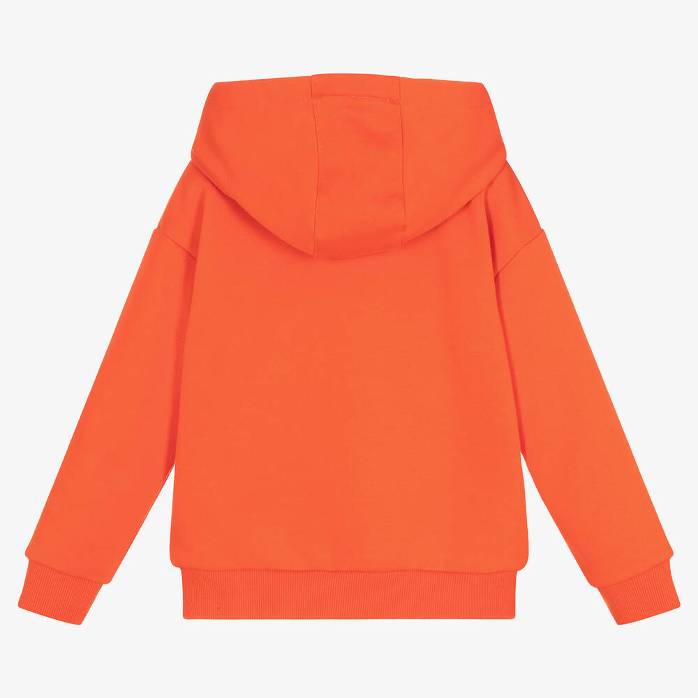 Girls Red Logo Cotton Sweatshirt