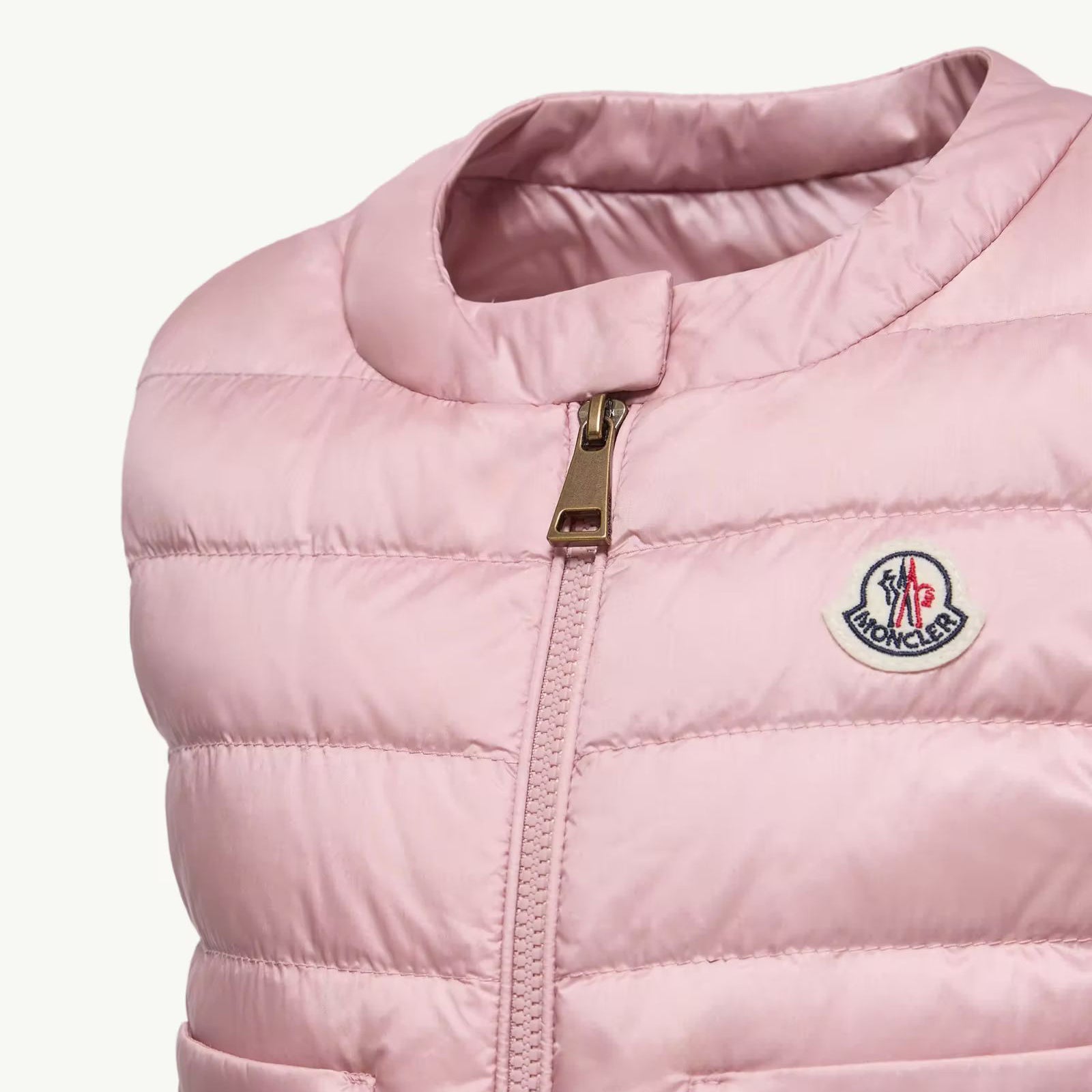 Girls Pastel Pink "LATIFE" Padded Down Gilet