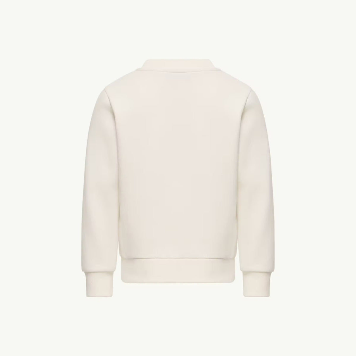 Boys White Embroidered Logo Cotton Sweatshirt