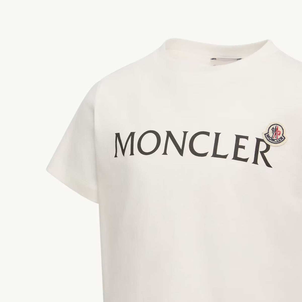 Boys White Logo Cotton T-Shirt