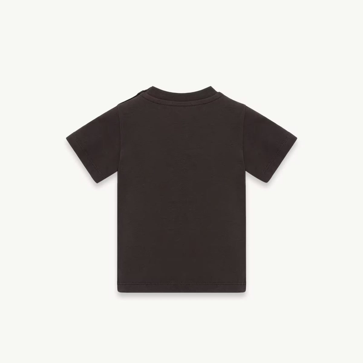 T-shirt Noir en Coton à Logo pour Bébés Garçons