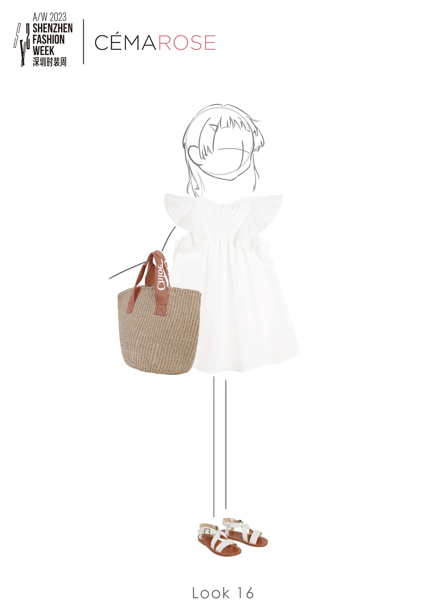 Girls White Sandals