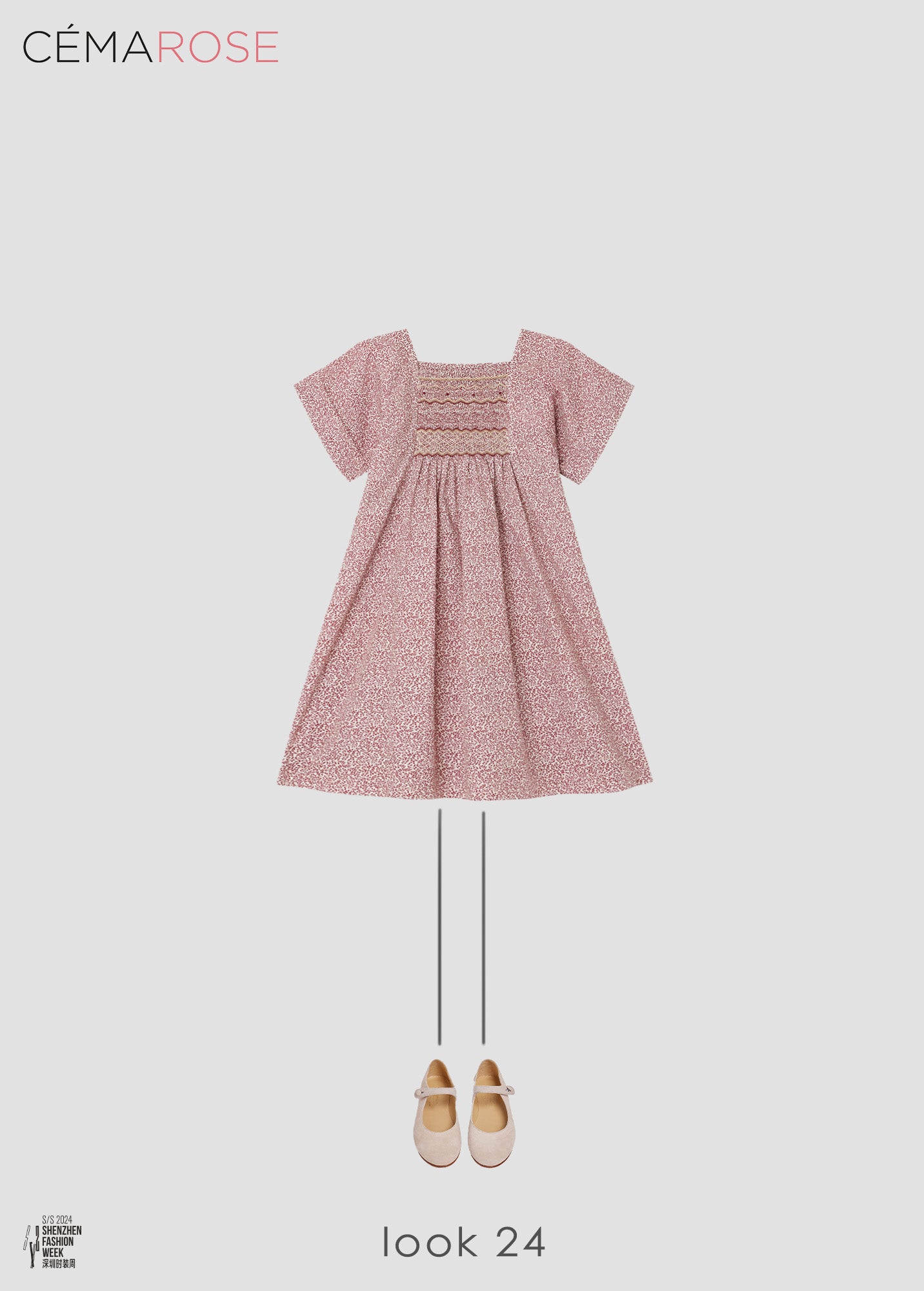 Girls Light Pink Flat Shoes