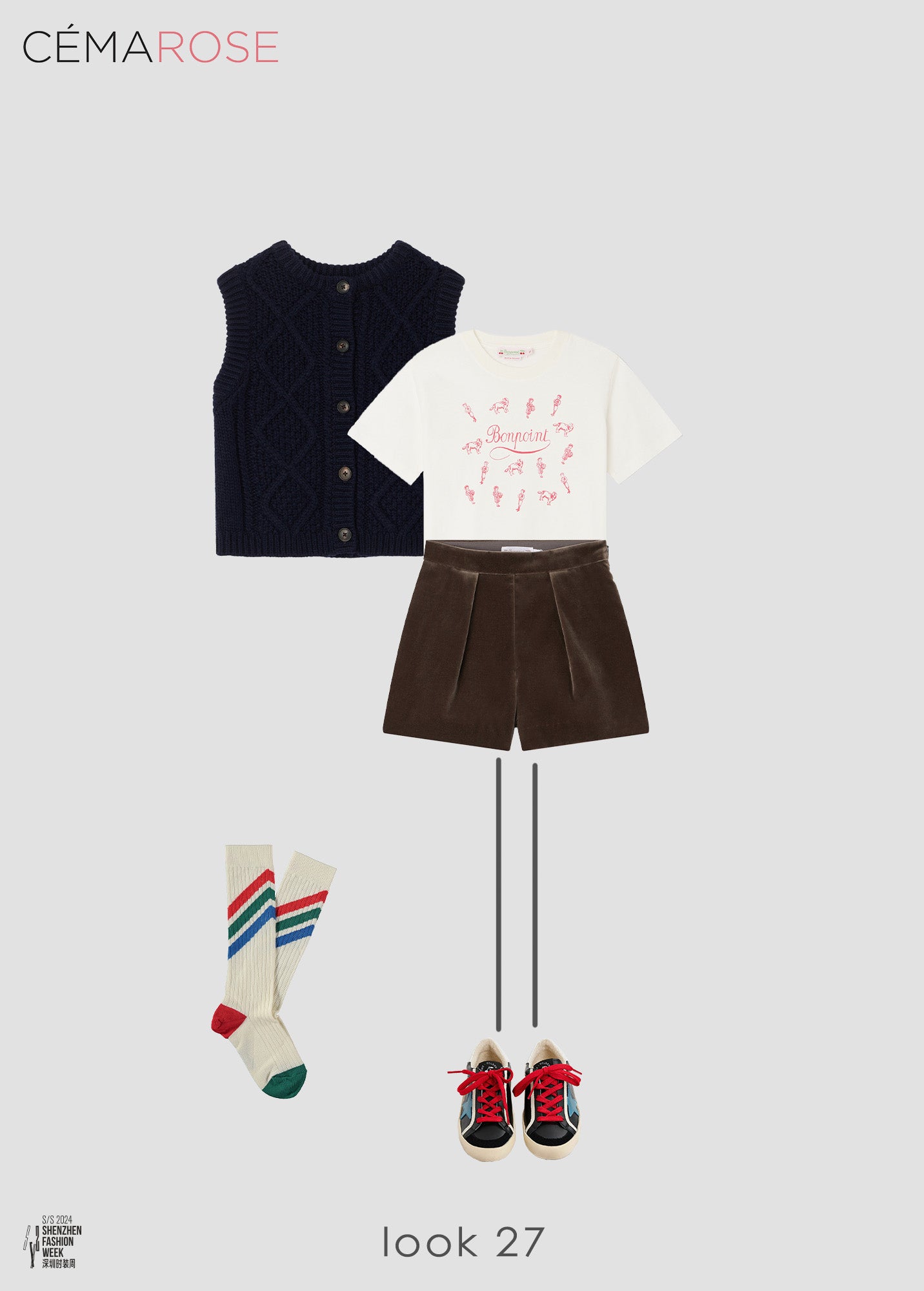 Girls Navy Vest