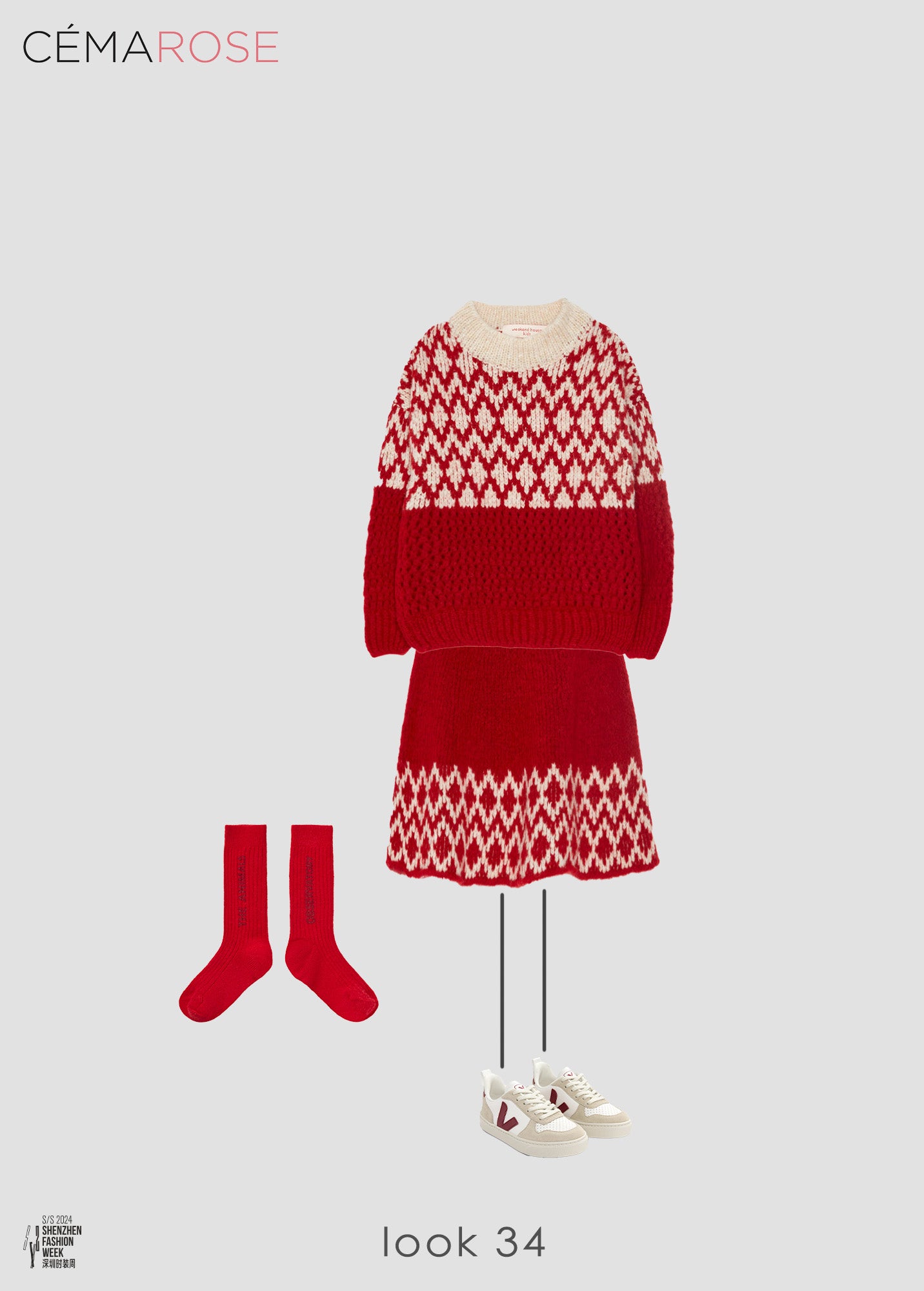Boys & Girls Red Wool Sweater