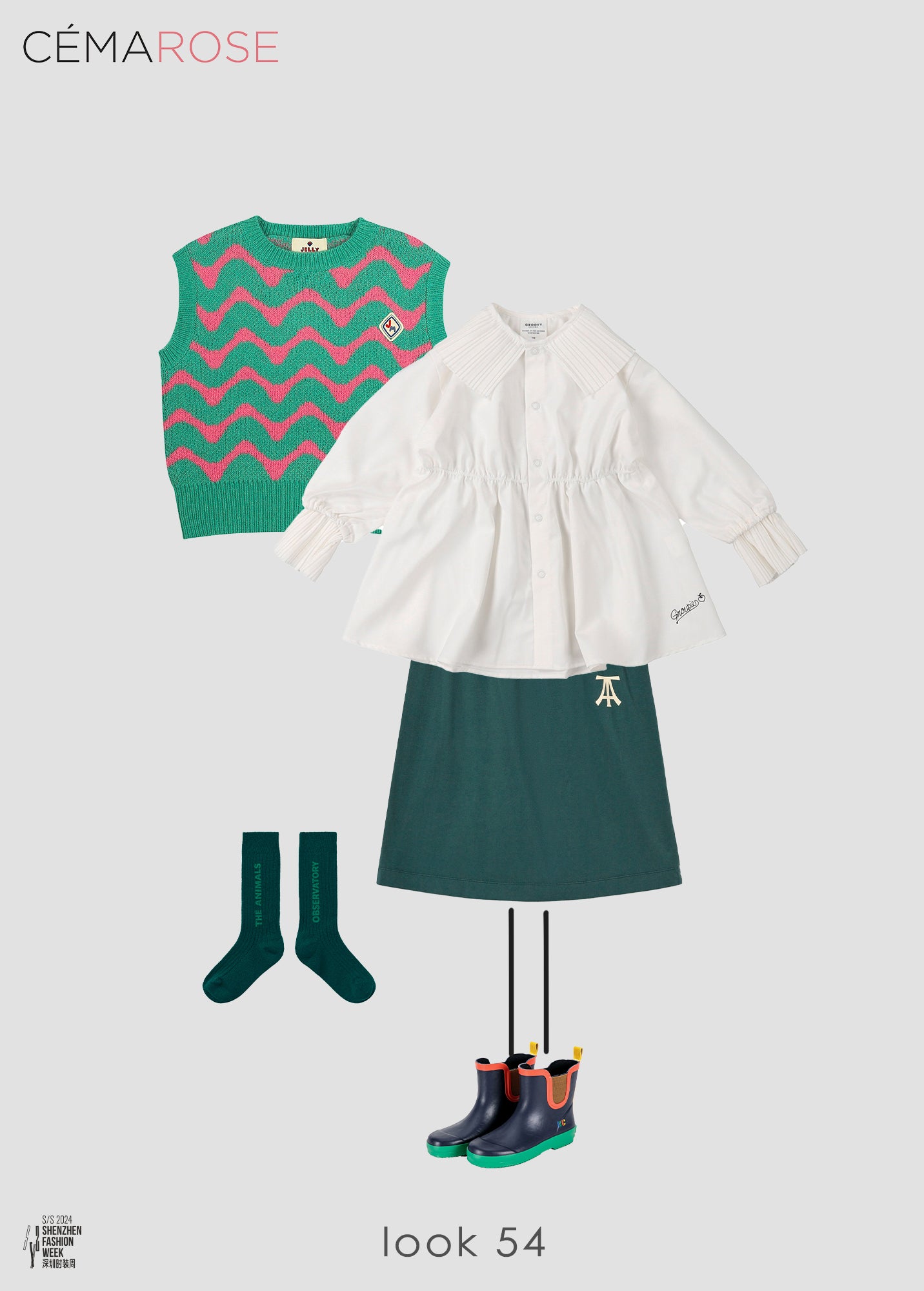 Boys & Girls Green Wool Socks