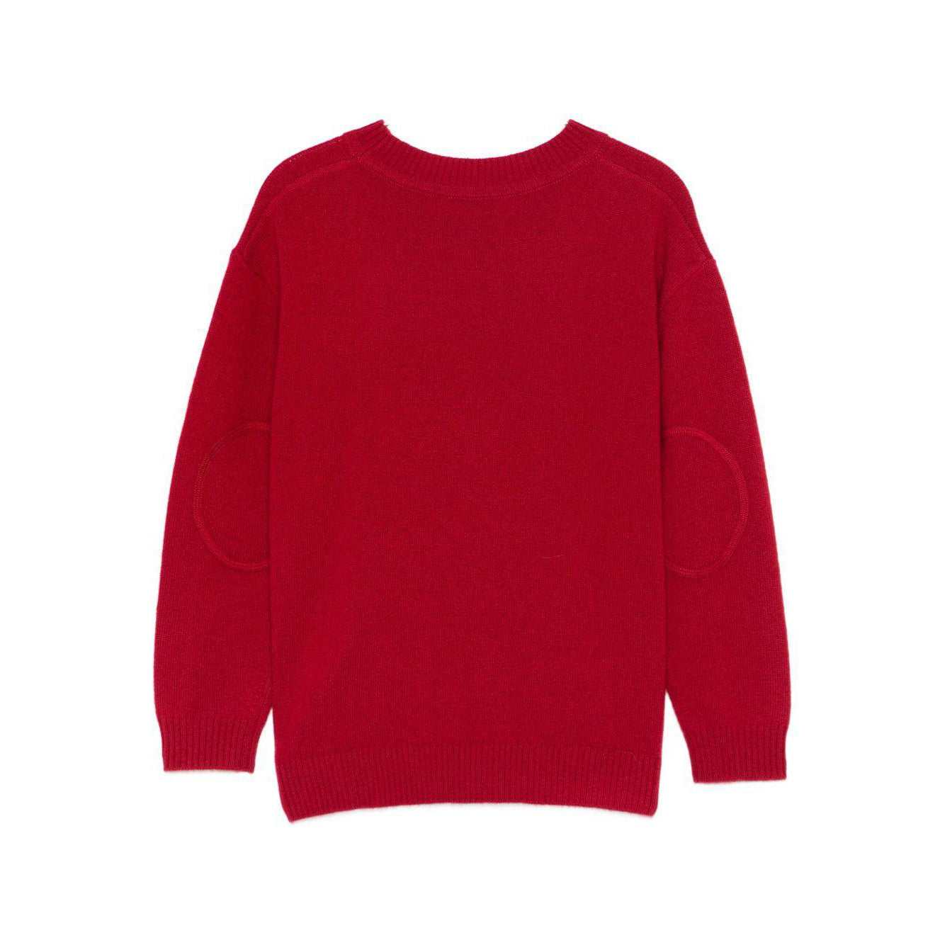 Boys Red Horse Jacquard Cashmere Sweater