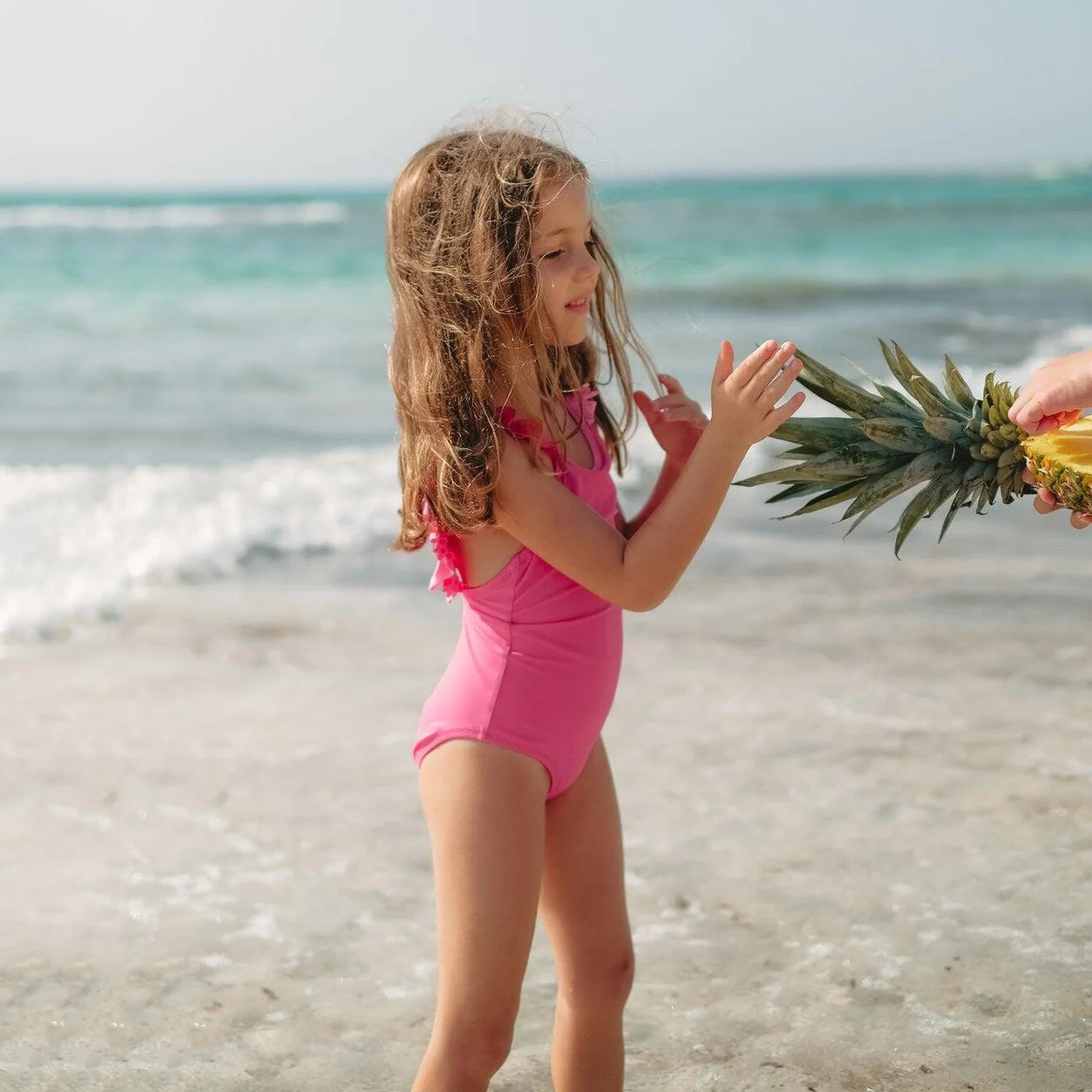 Girls Pink Swimsuit