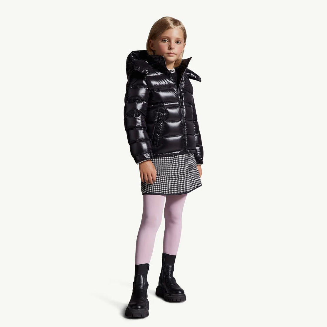 Girls Black "MAIRE" Padded Down Jacket