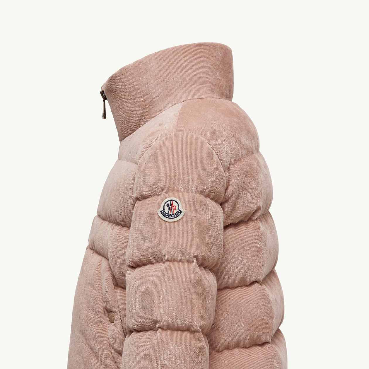 Girls Pink Corduroy"MARTH"Padded Down Jacket