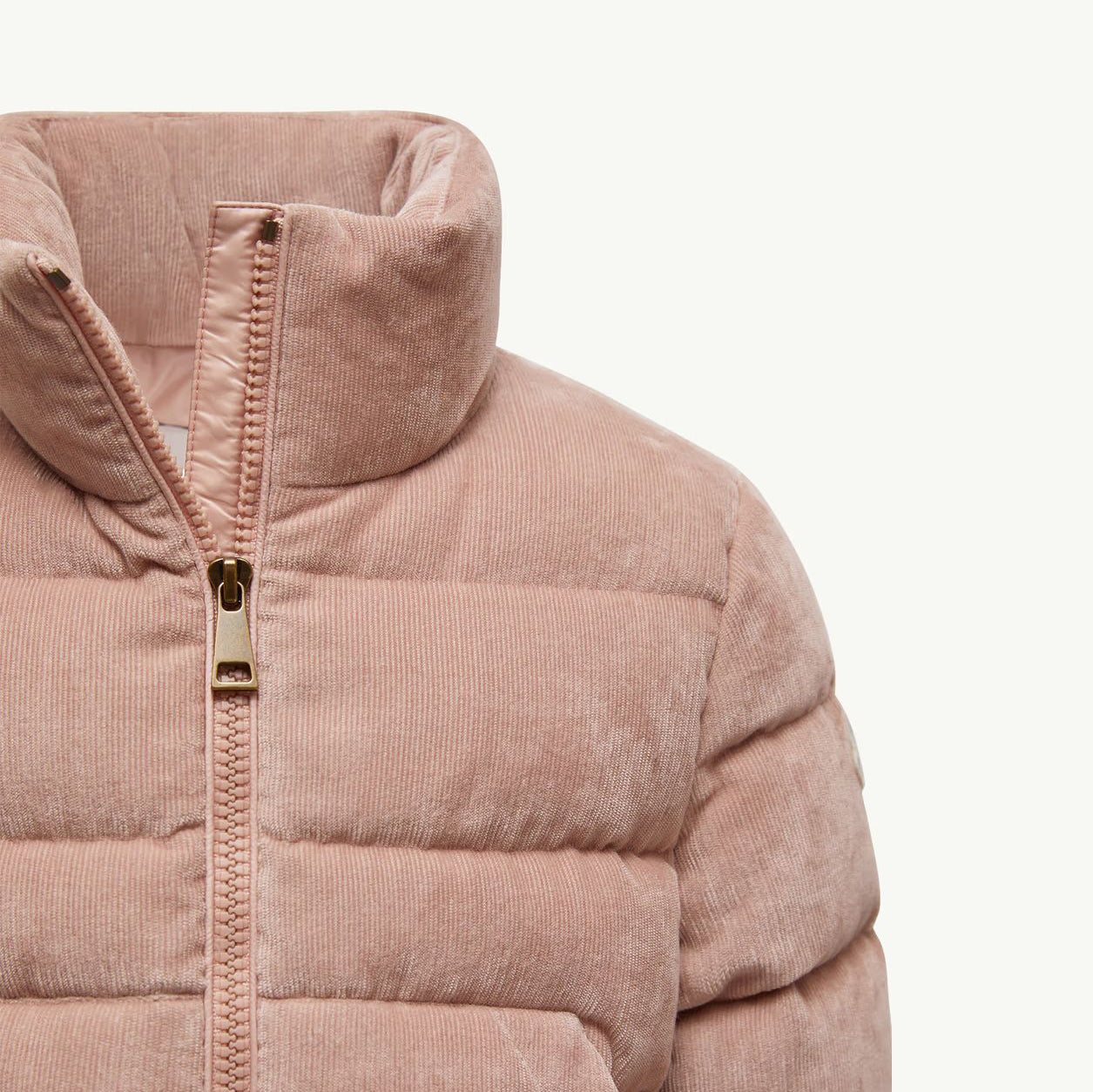 Girls Pink Corduroy"MARTH"Padded Down Jacket