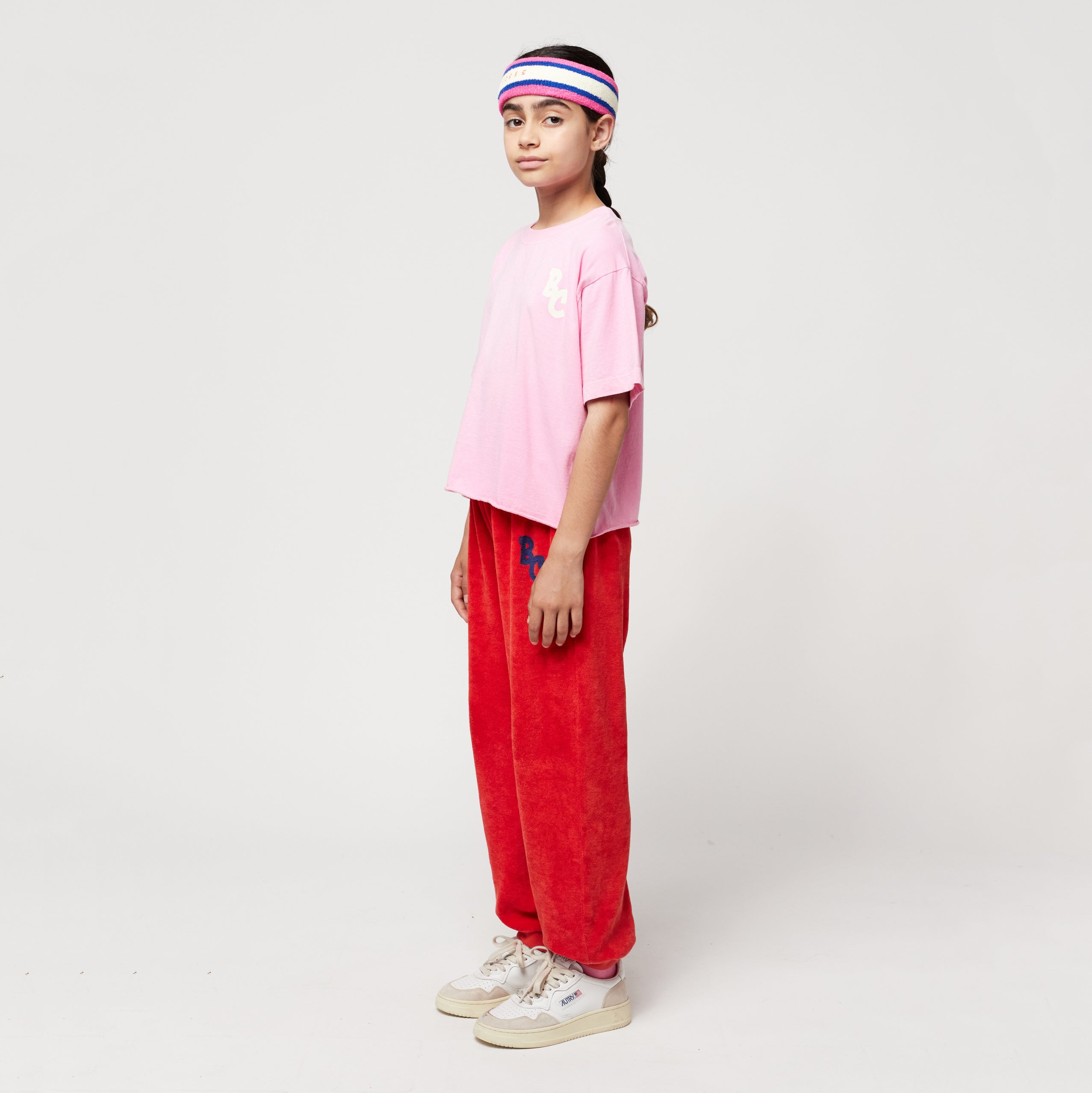 Girls Pink Logo Cotton T-Shirt