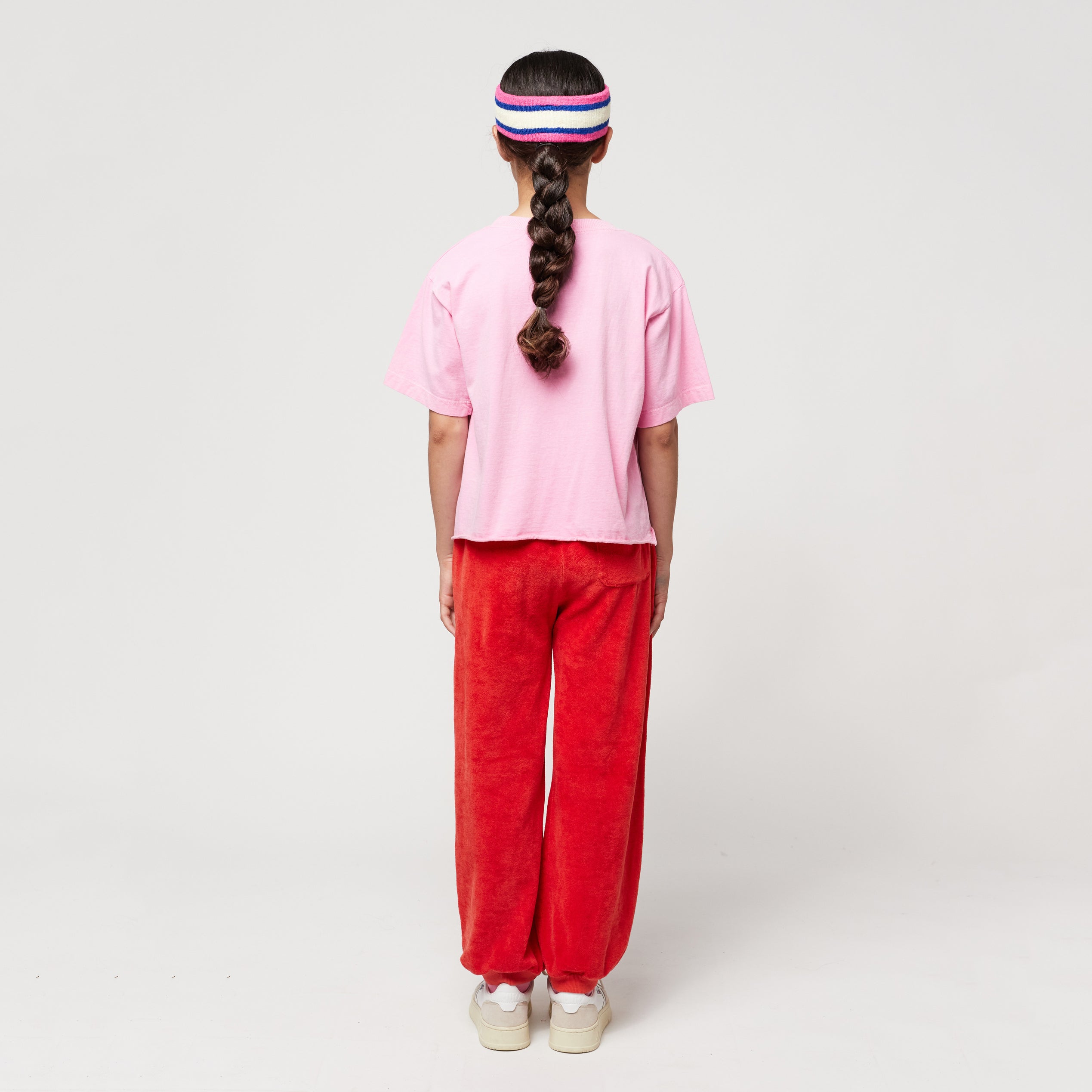 Girls Pink Logo Cotton T-Shirt