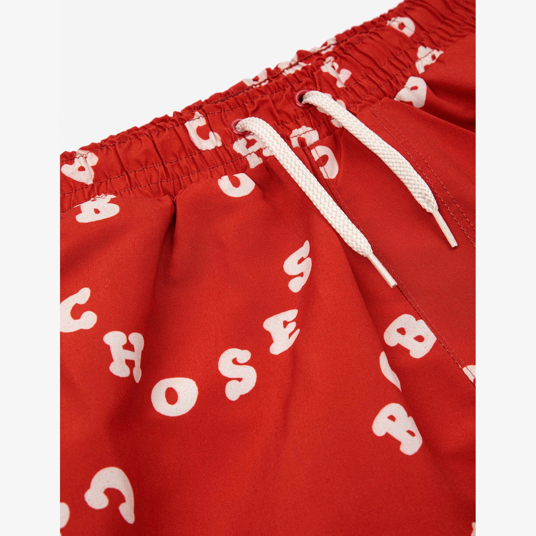 Boys & Girls Red Logo Swim Shorts