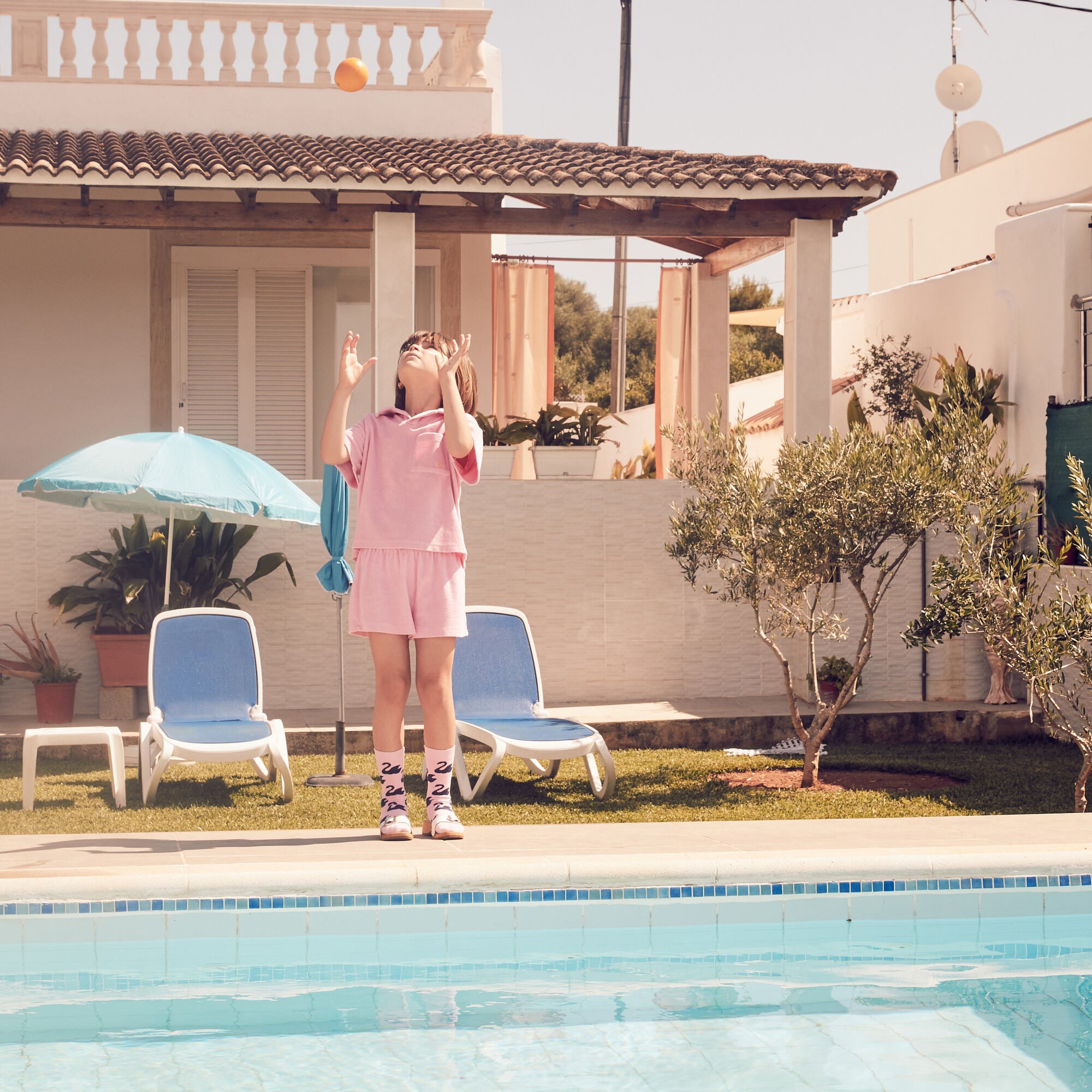 Boys & Girls Pink Cotton Polo Shirt