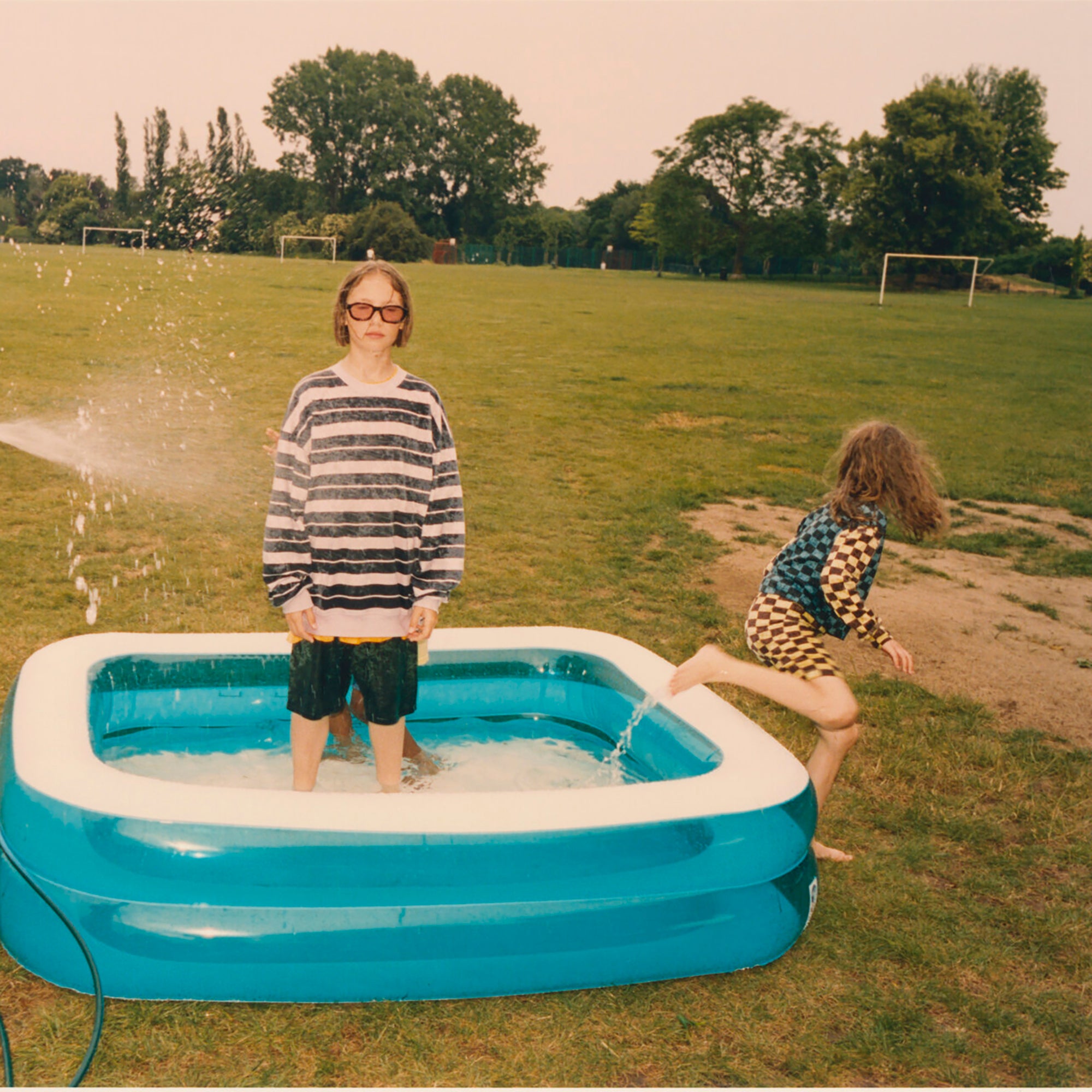 Boys & Girls Blue Stripes Cotton Sweatshirt
