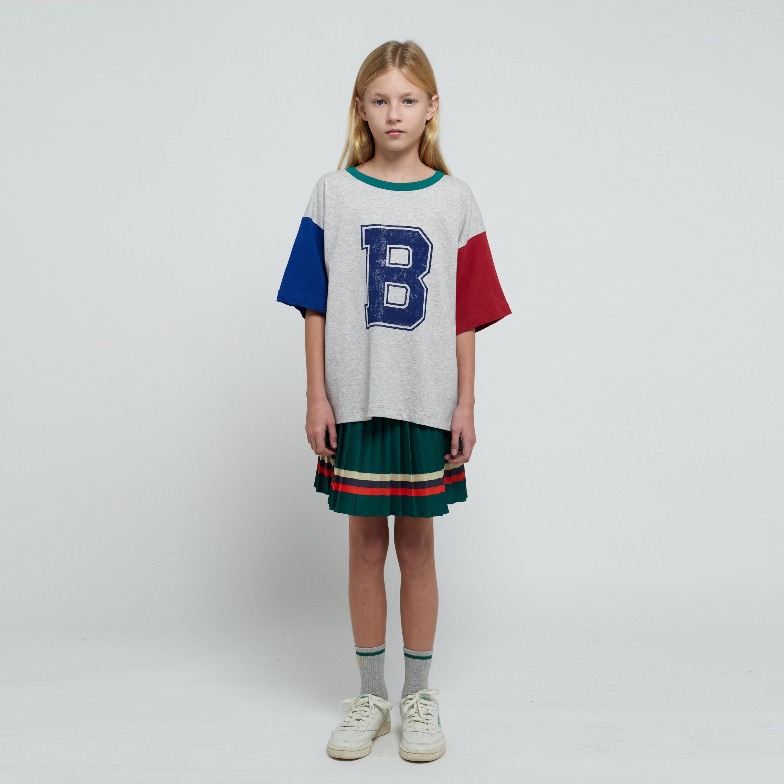 Boys & Girls Grey Logo Cotton T-Shirt