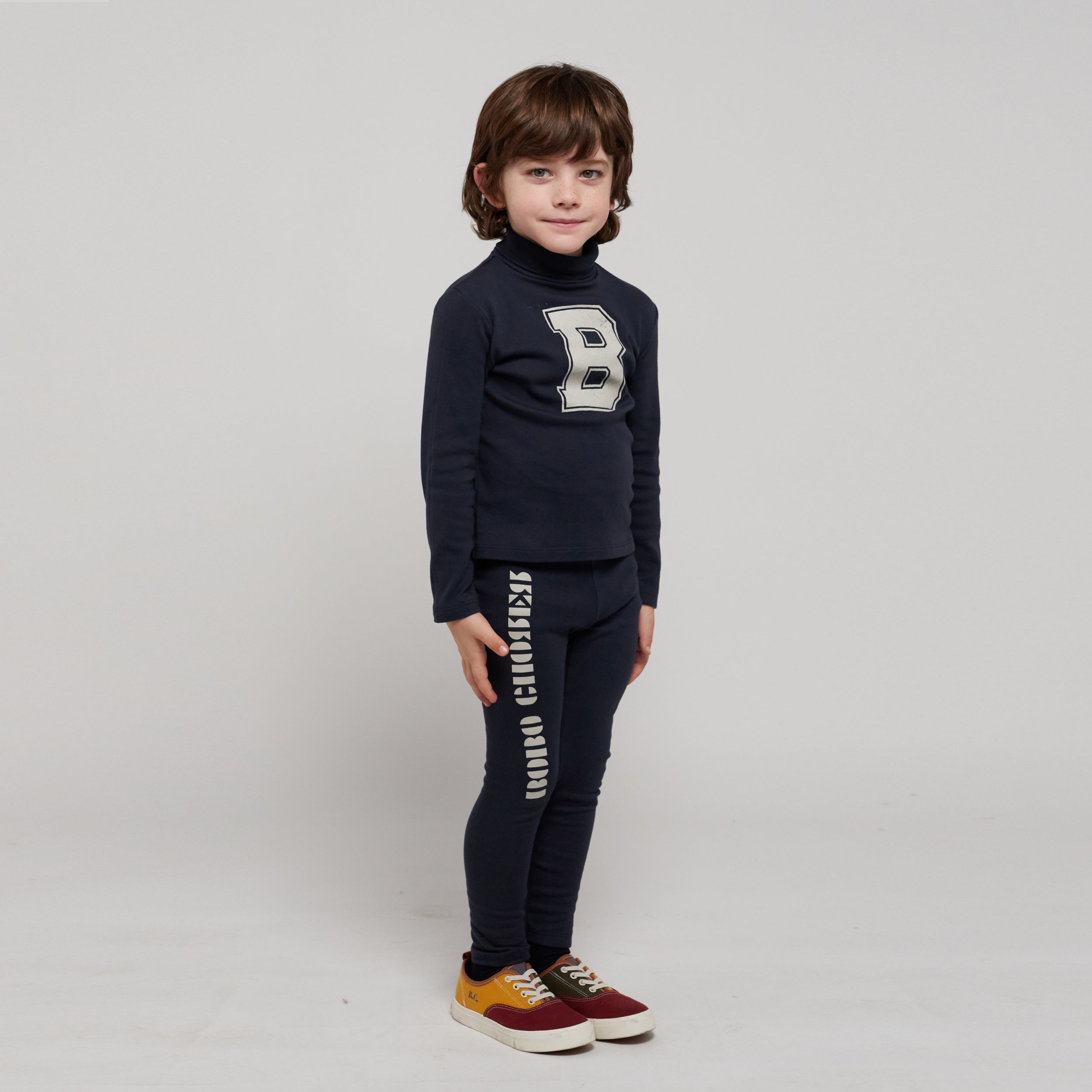 Girls Navy Logo T-Shirt