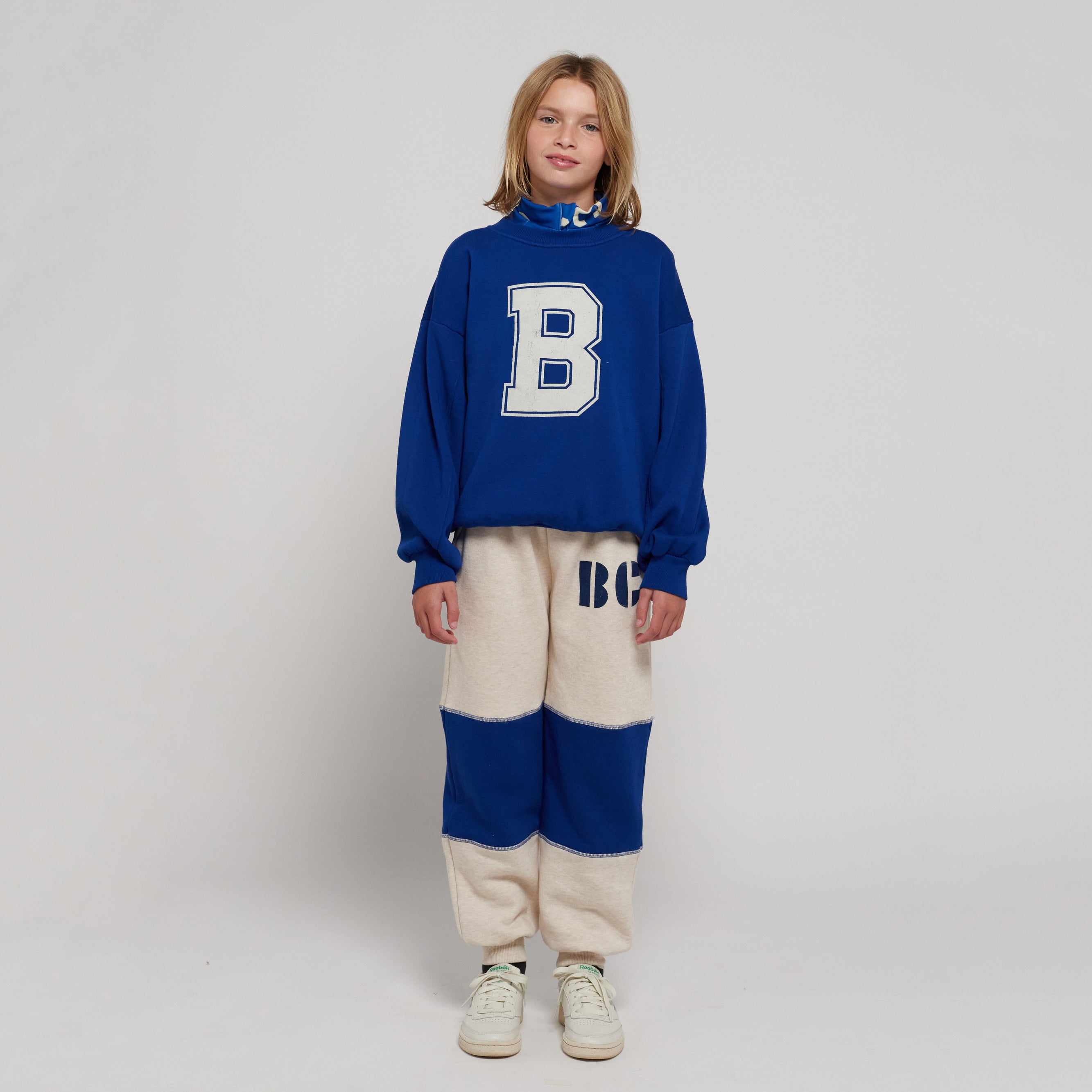 Boys & Girls Beige Logo Cotton Trousers