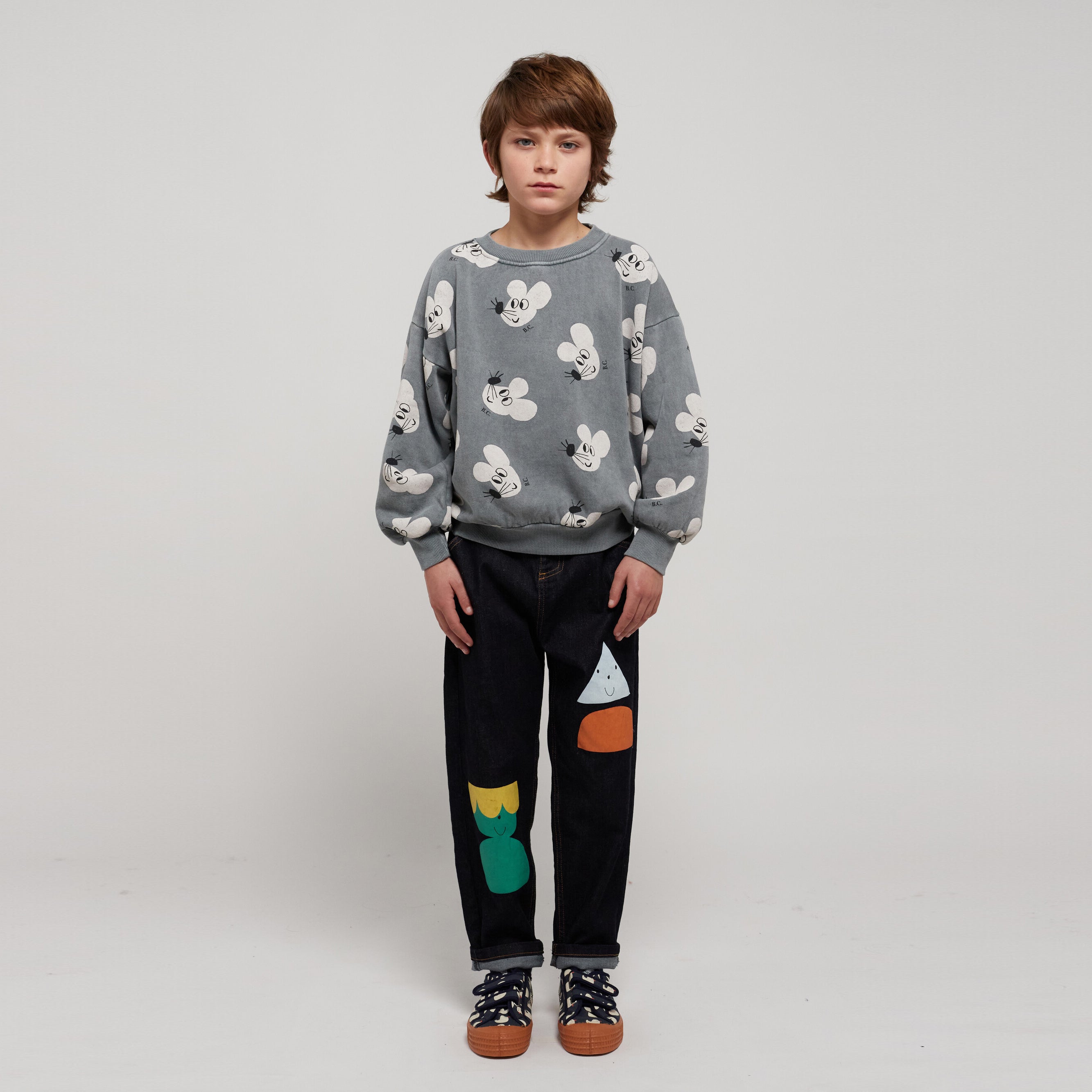 Boys & Girls Navy Denim Trousers