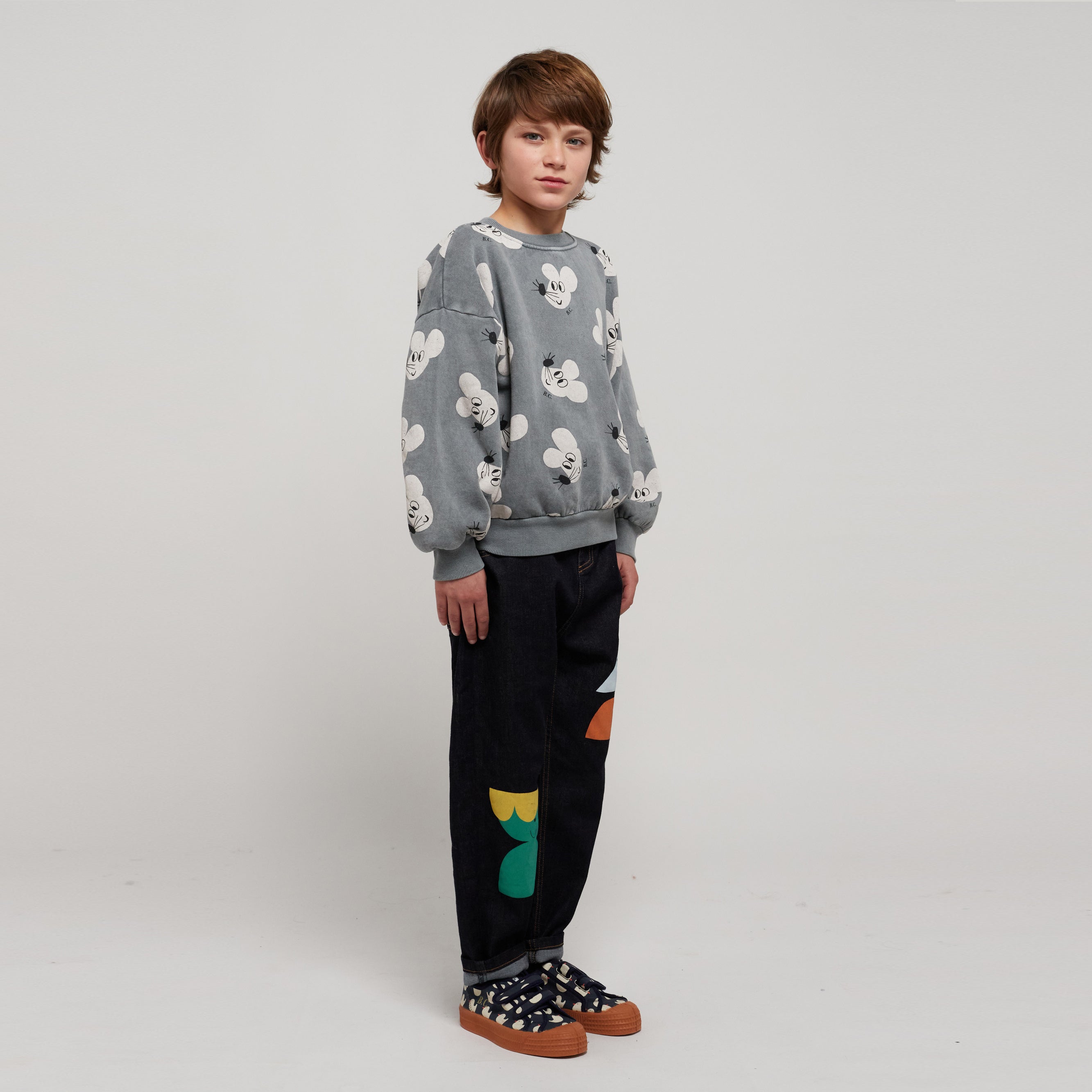 Boys & Girls Navy Denim Trousers