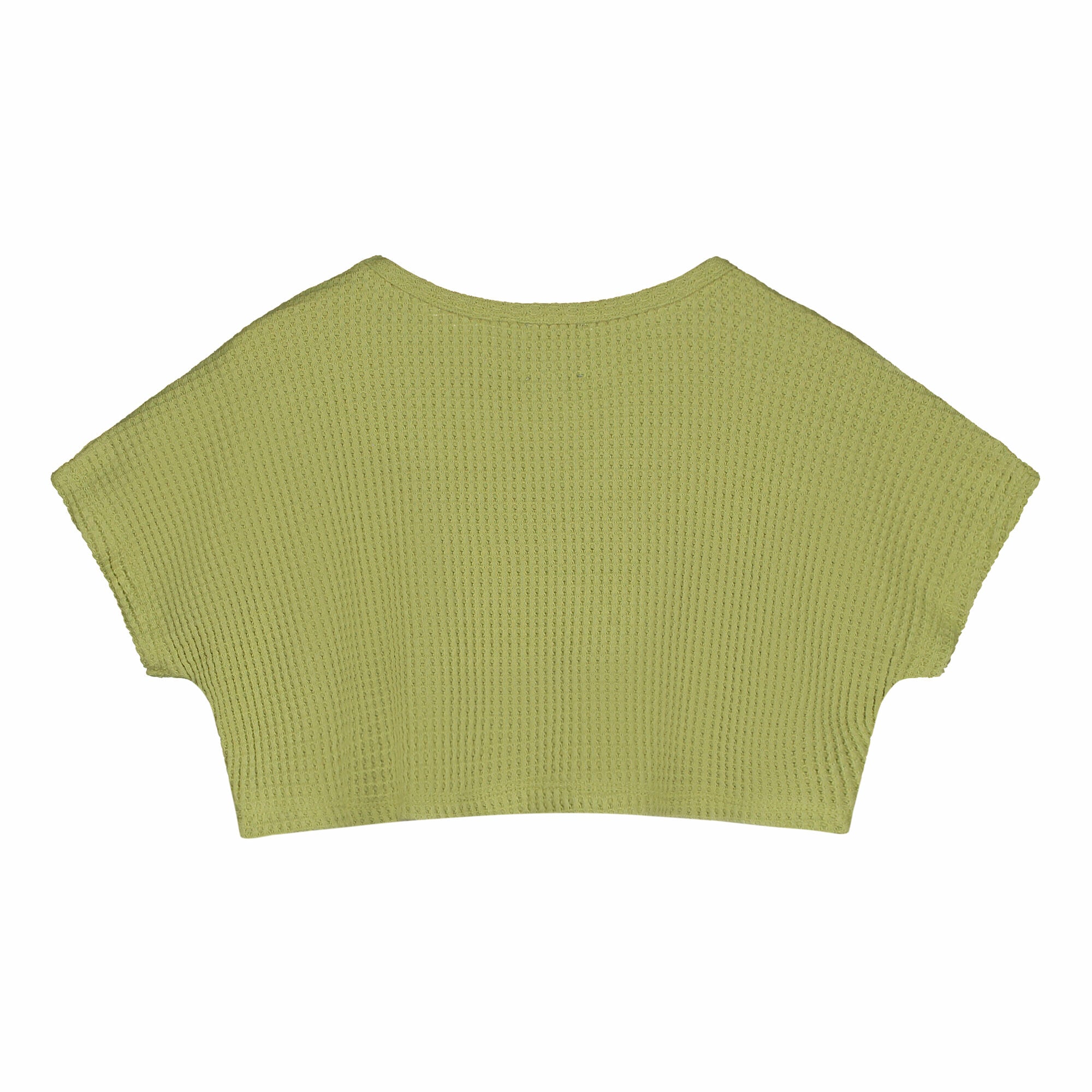 Girls Green Logo Cotton T-Shirt