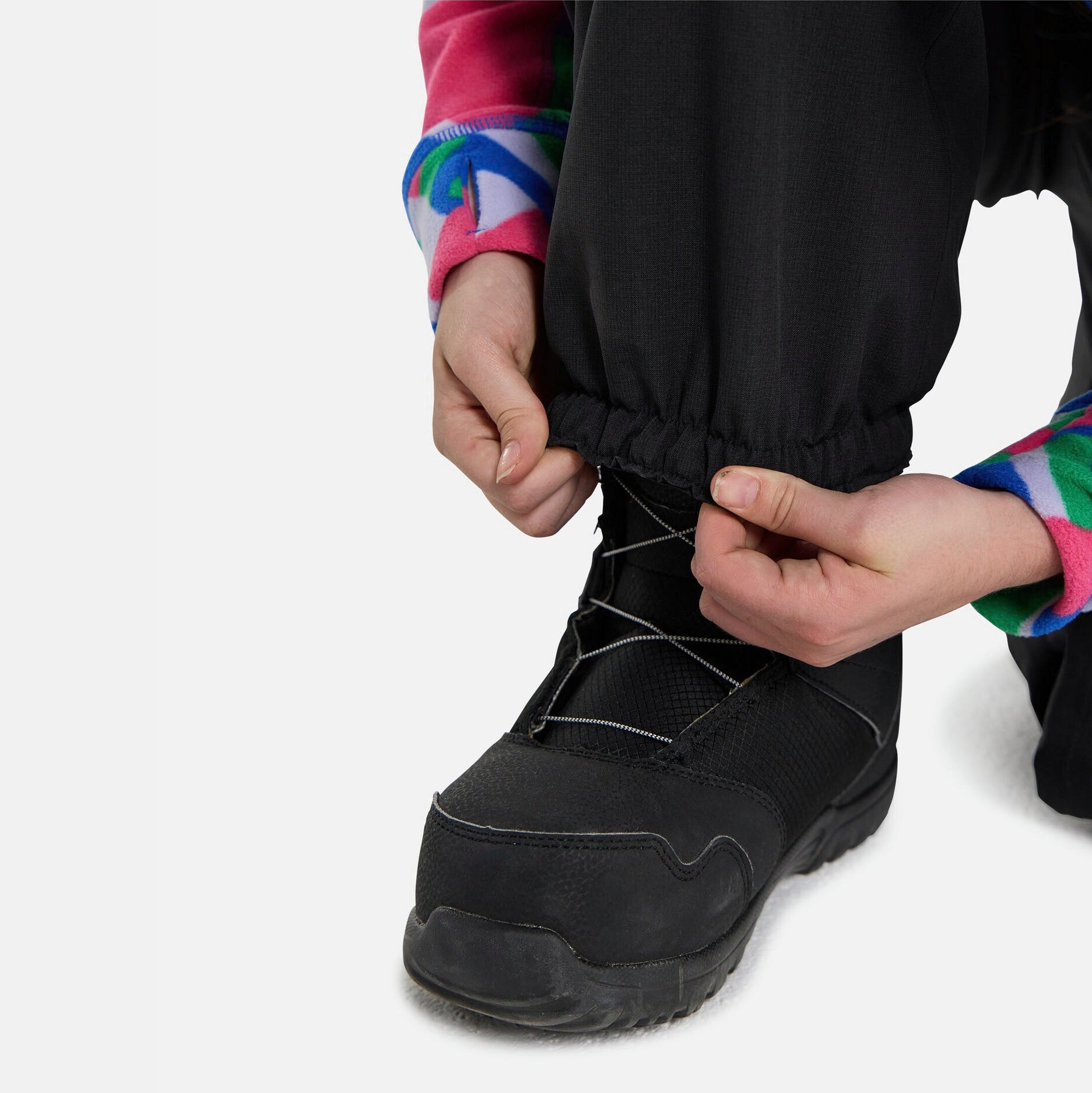 Boys & Girls Black 2L Ski Trousers