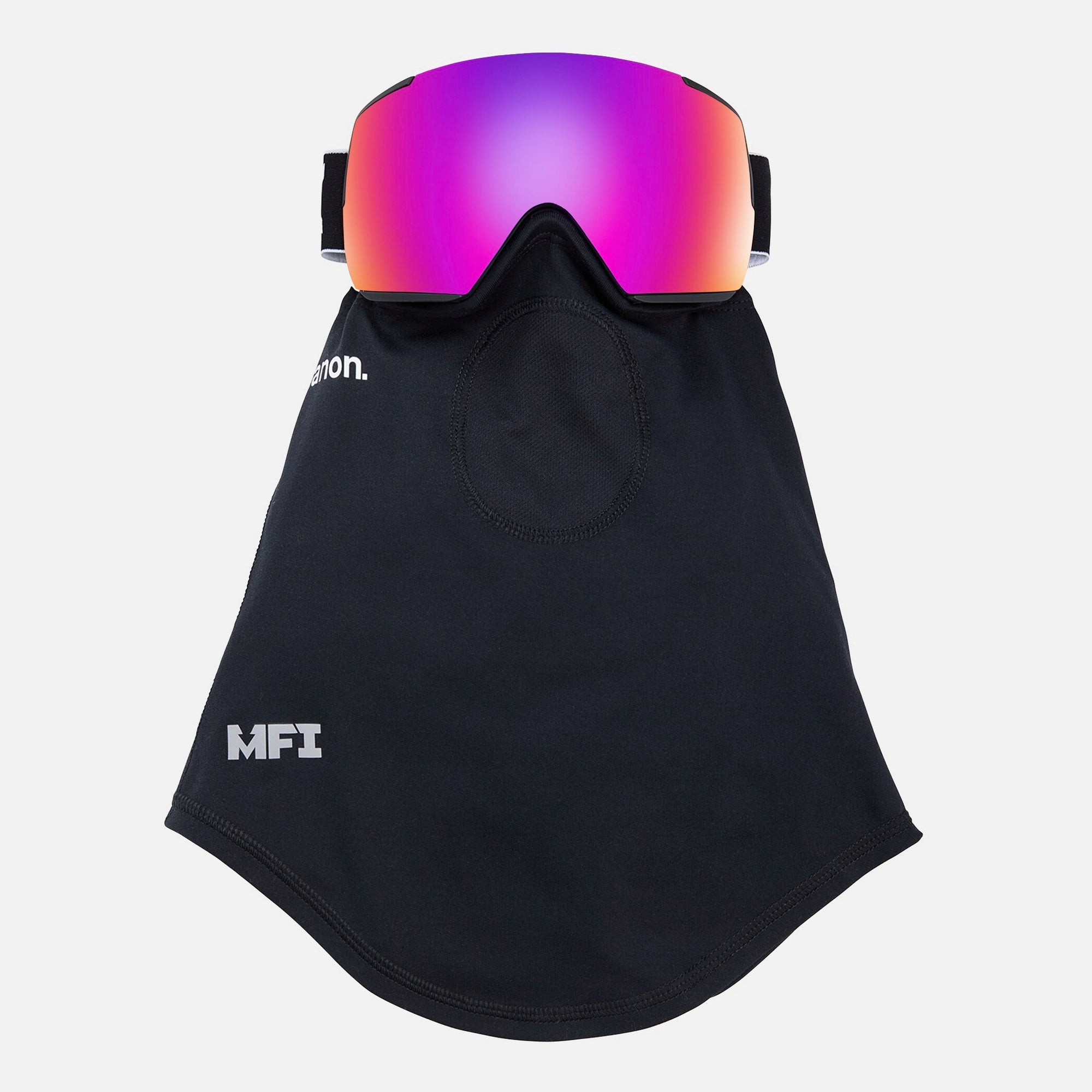 Adult Black Ski Goggle & Face Mask Set(Anon M5S半球面镜）