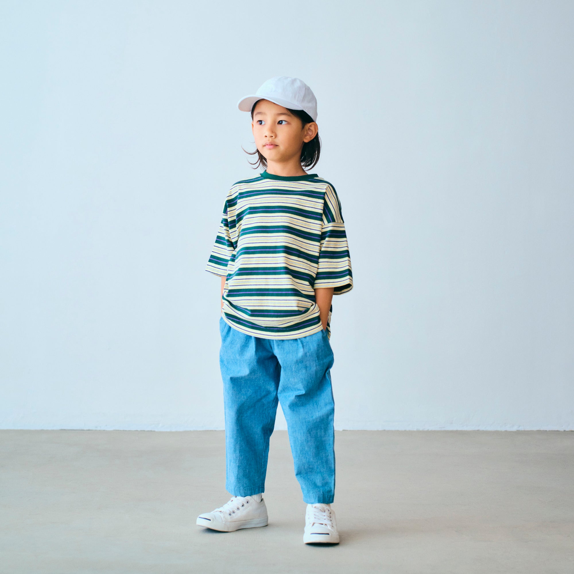 Boys & Girls Yellow Stripes Cotton T-Shirt