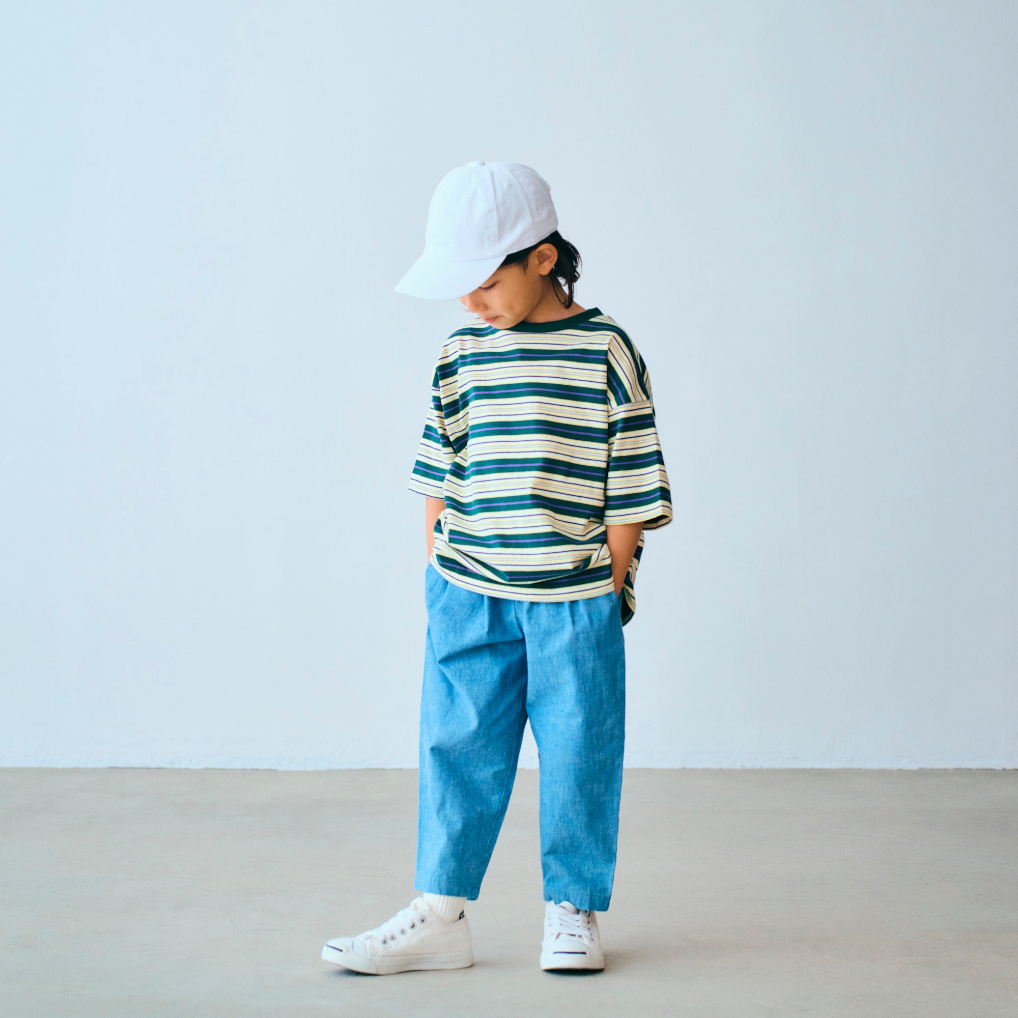 Boys & Girls Yellow Stripes Cotton T-Shirt