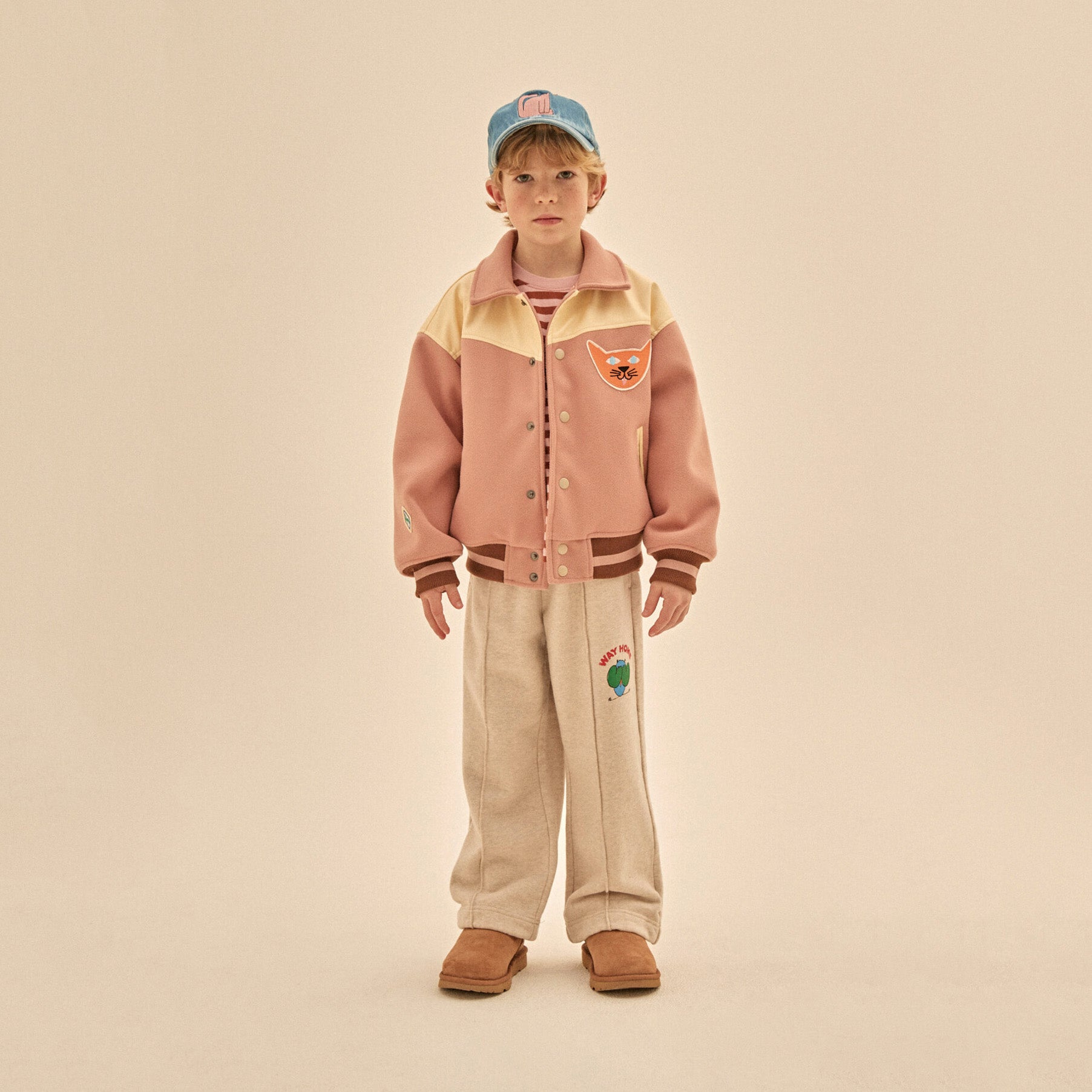 Boys & Girls Oatmeal Cotton Trousers