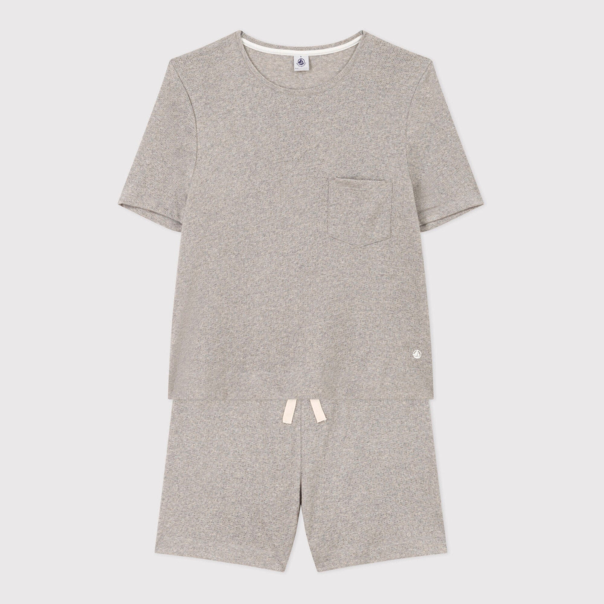 Girls Grey Cotton Nightwear Set
