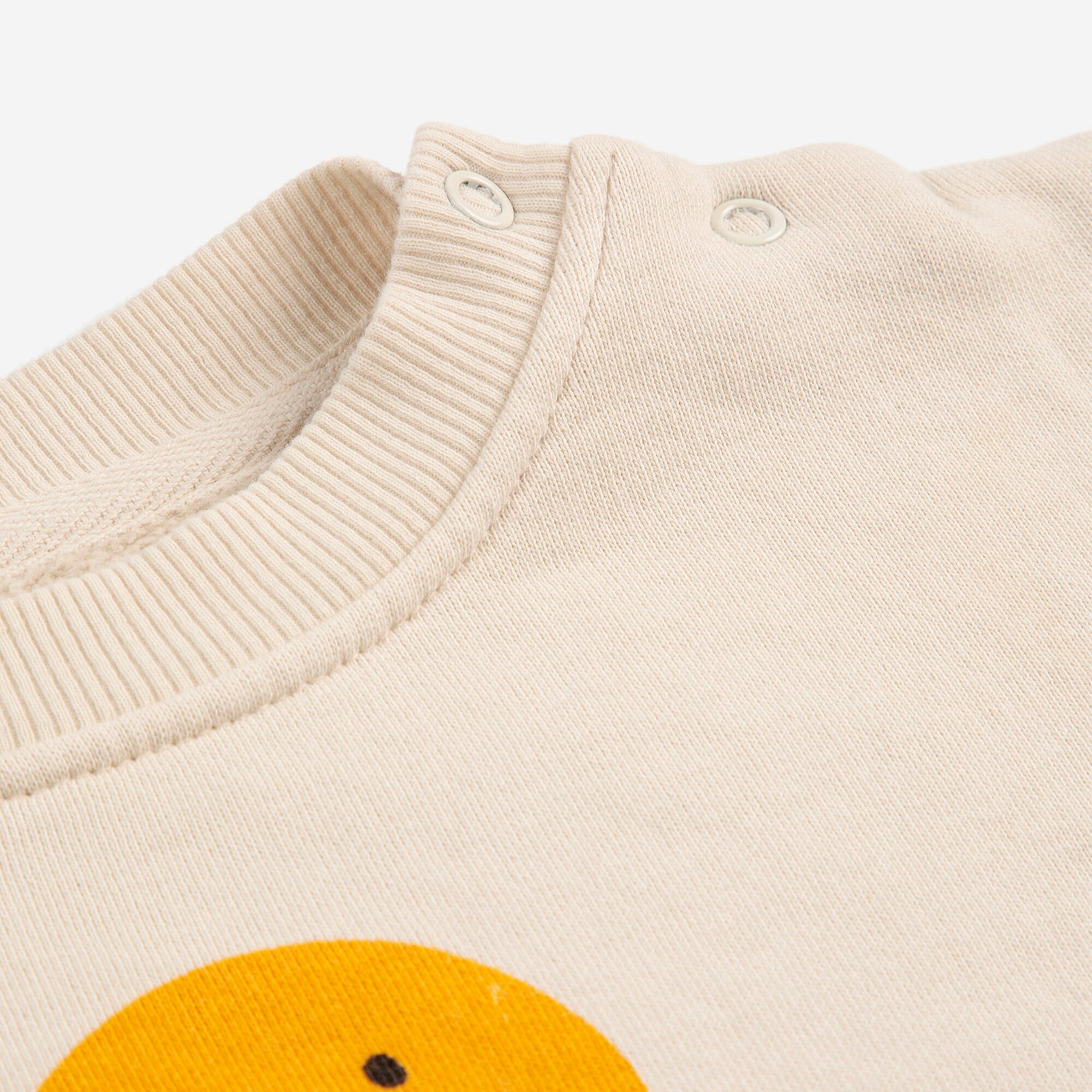 Baby Boys & Girls White Gingerbread Printed Cotton Sweatshirt