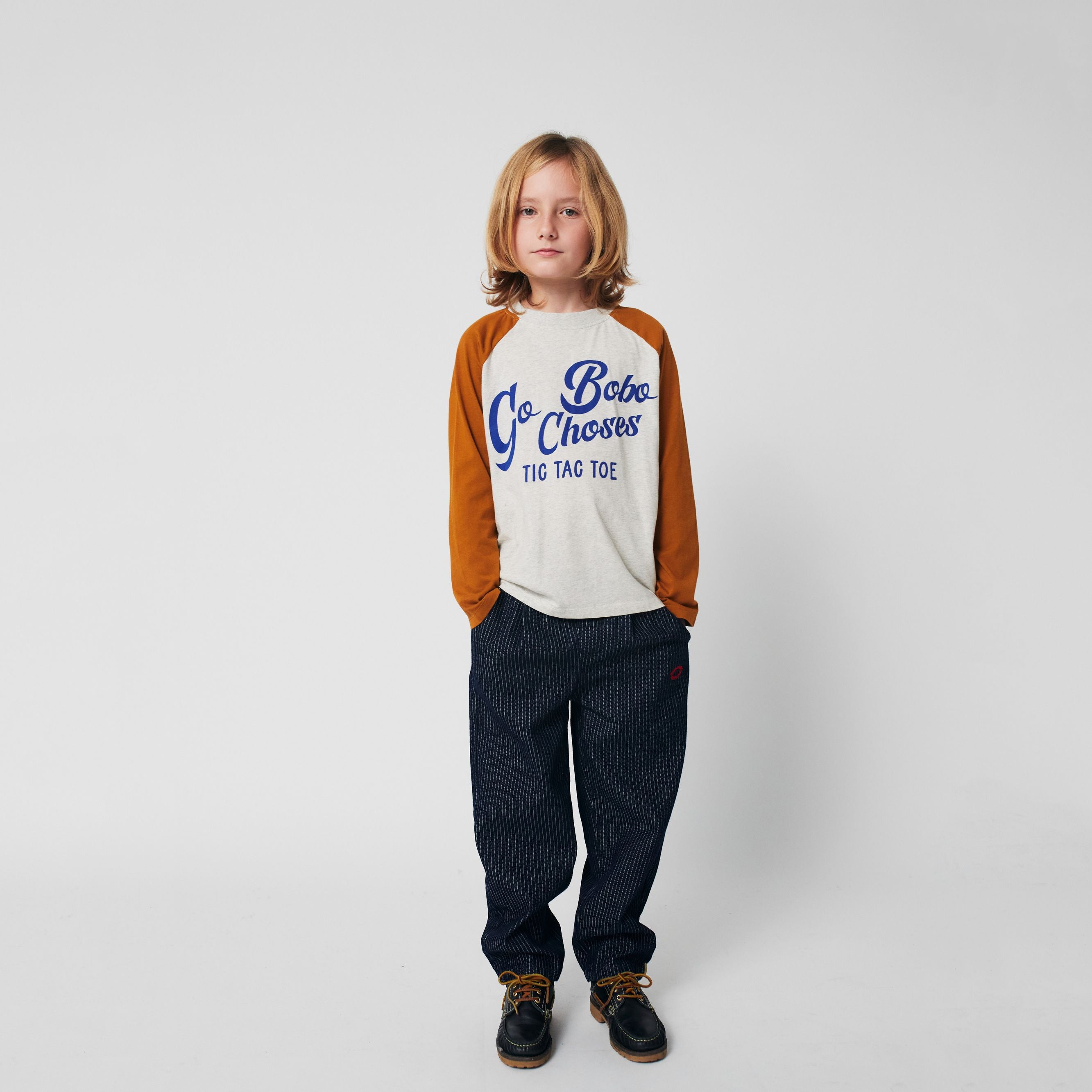 Boys & Girls Brown Logo Cotton T-Shirt