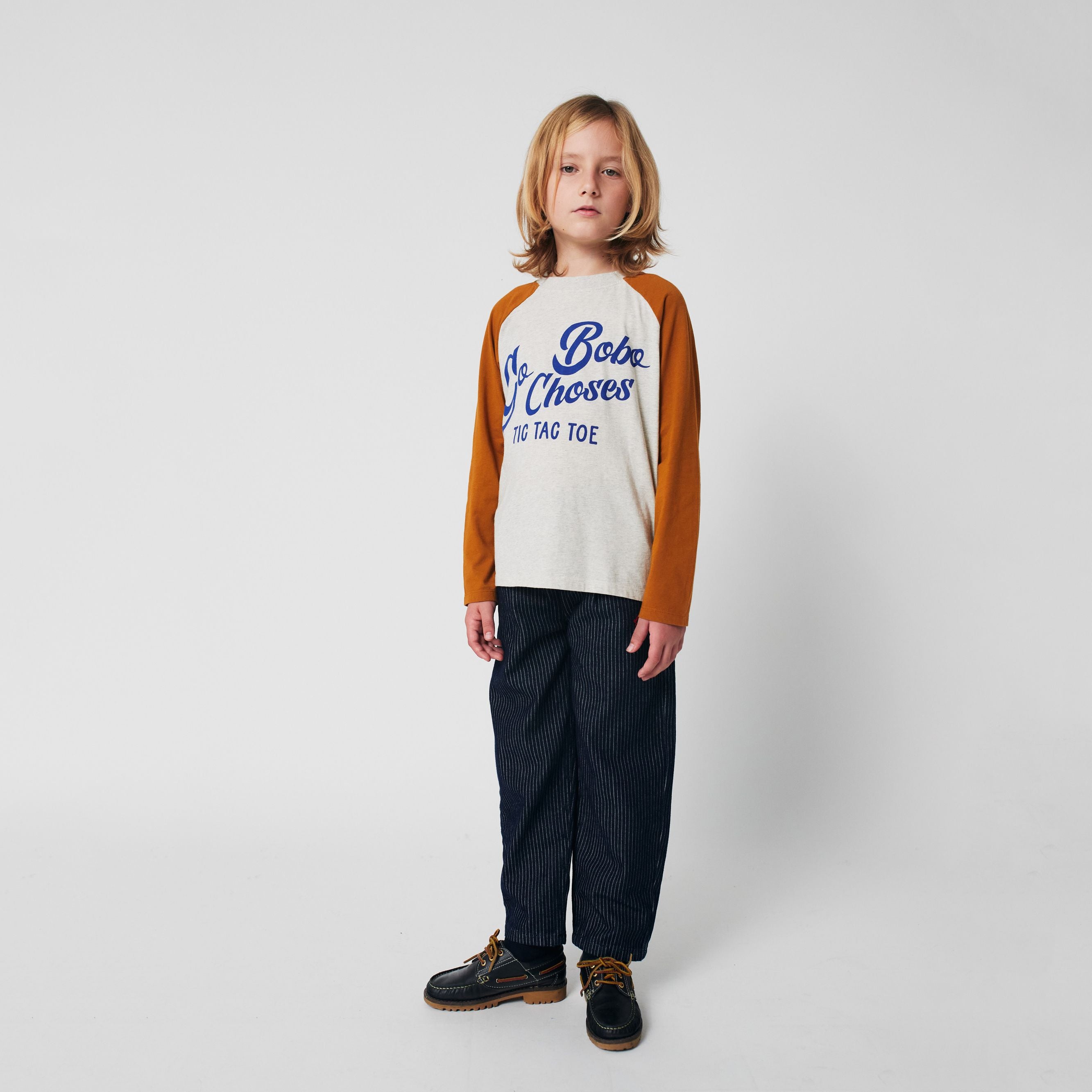 Boys & Girls Brown Logo Cotton T-Shirt
