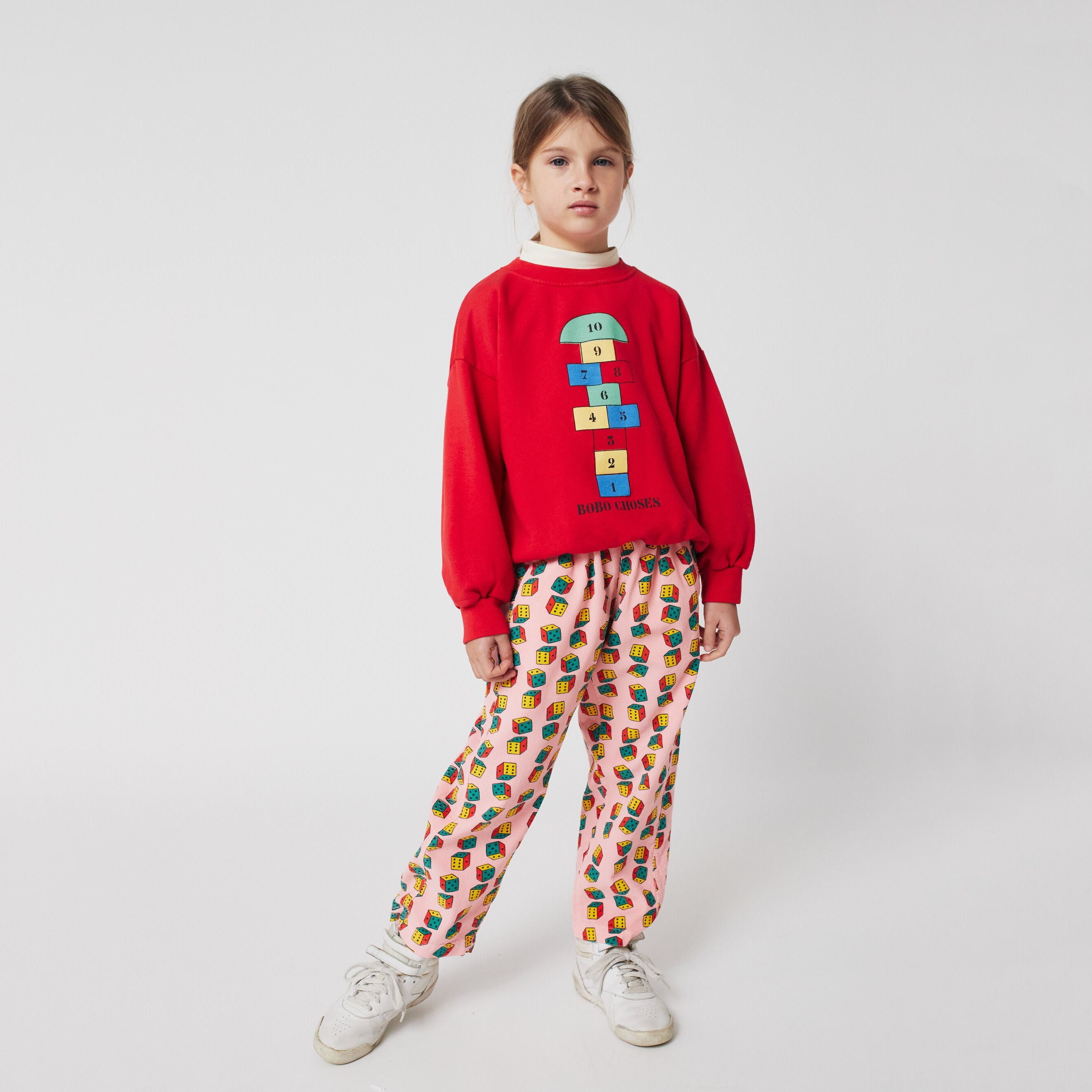 Boys & Girls Red Printed Cotton Sweatshirt