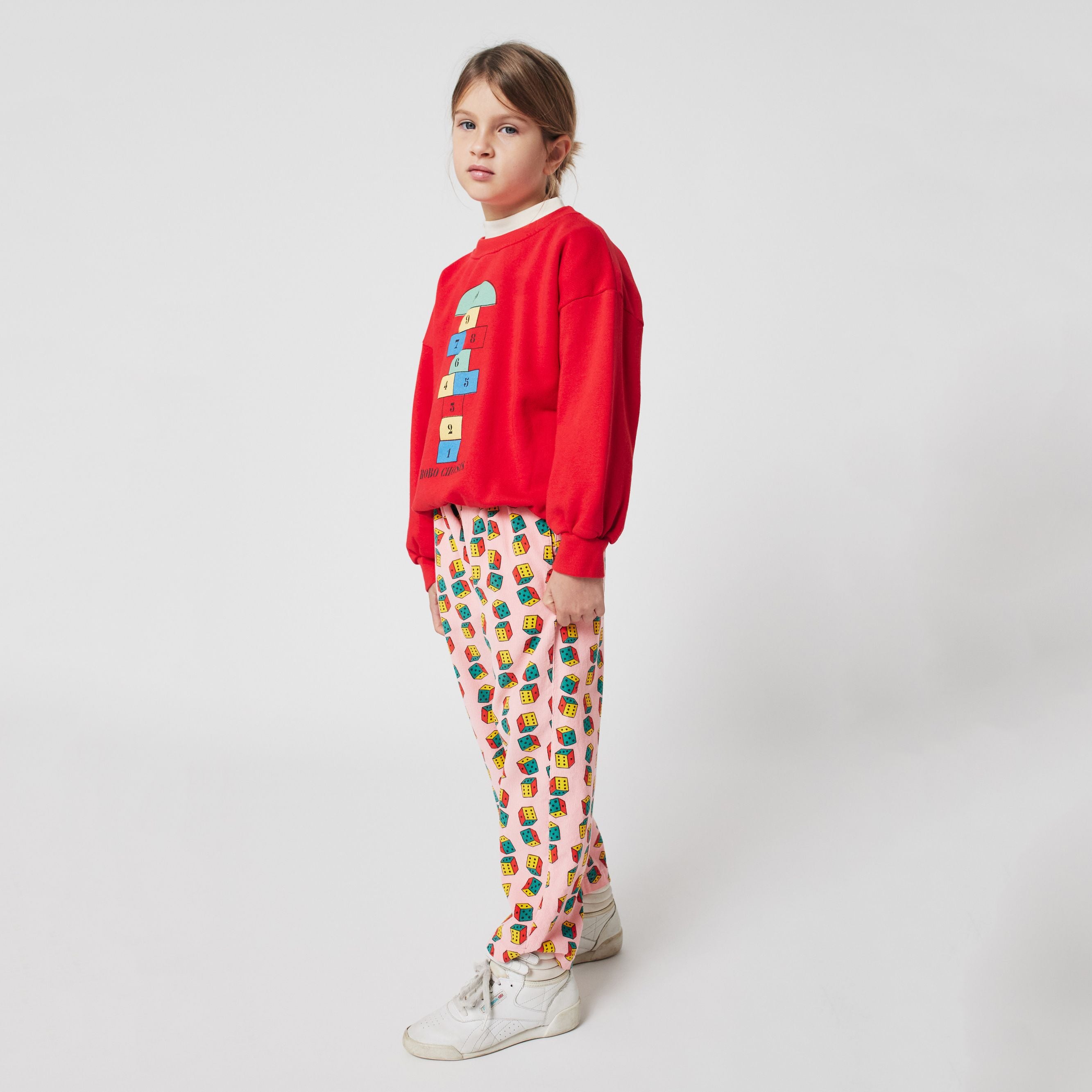 Boys & Girls Red Printed Cotton Sweatshirt