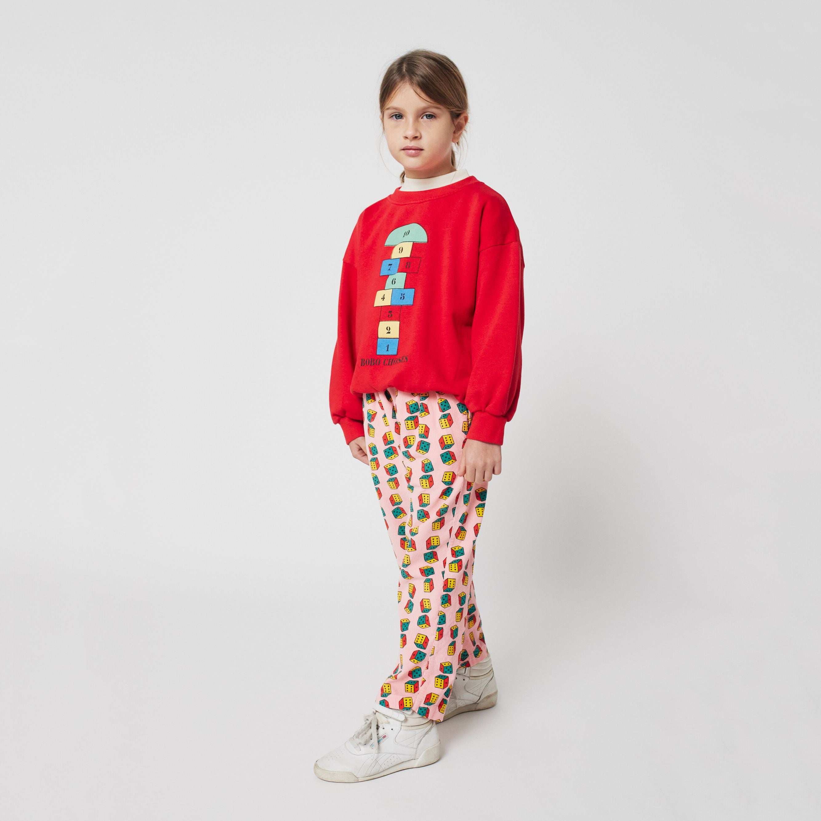 Boys & Girls Red Printed Cotton Sweatshirt