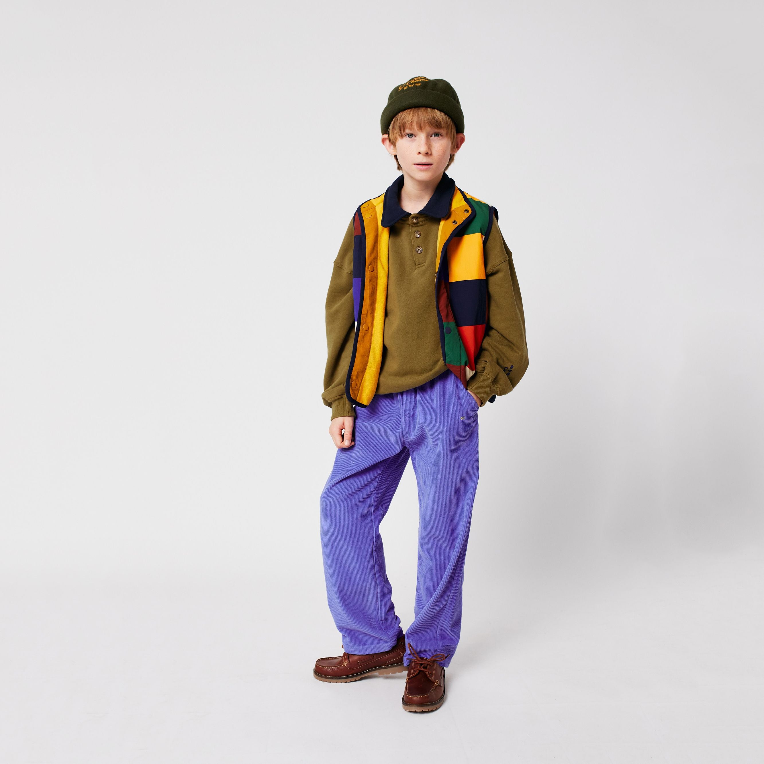 Boys & Girls Khaki Cotton Sweatshirt