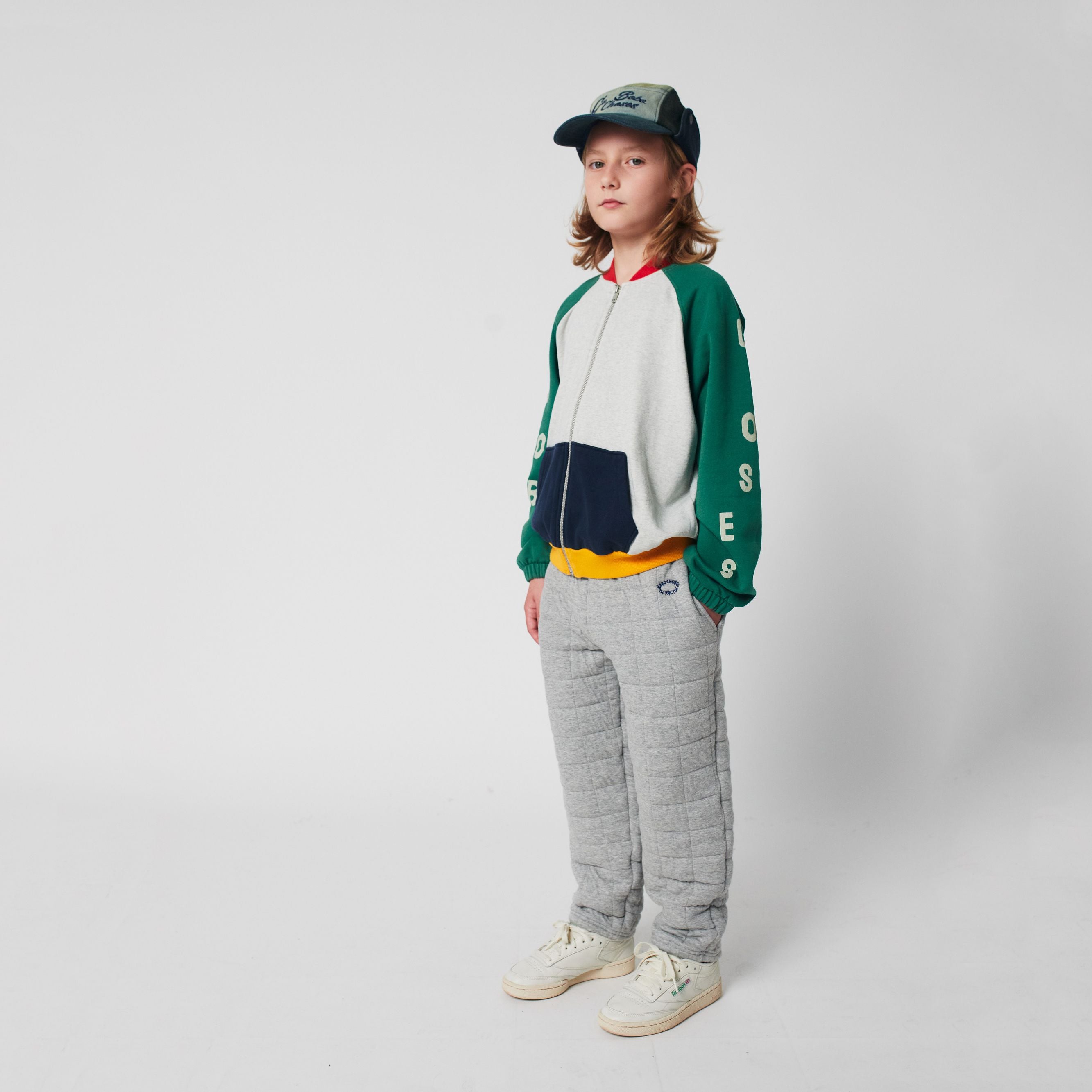 Boys Light Grey Padded Trousers