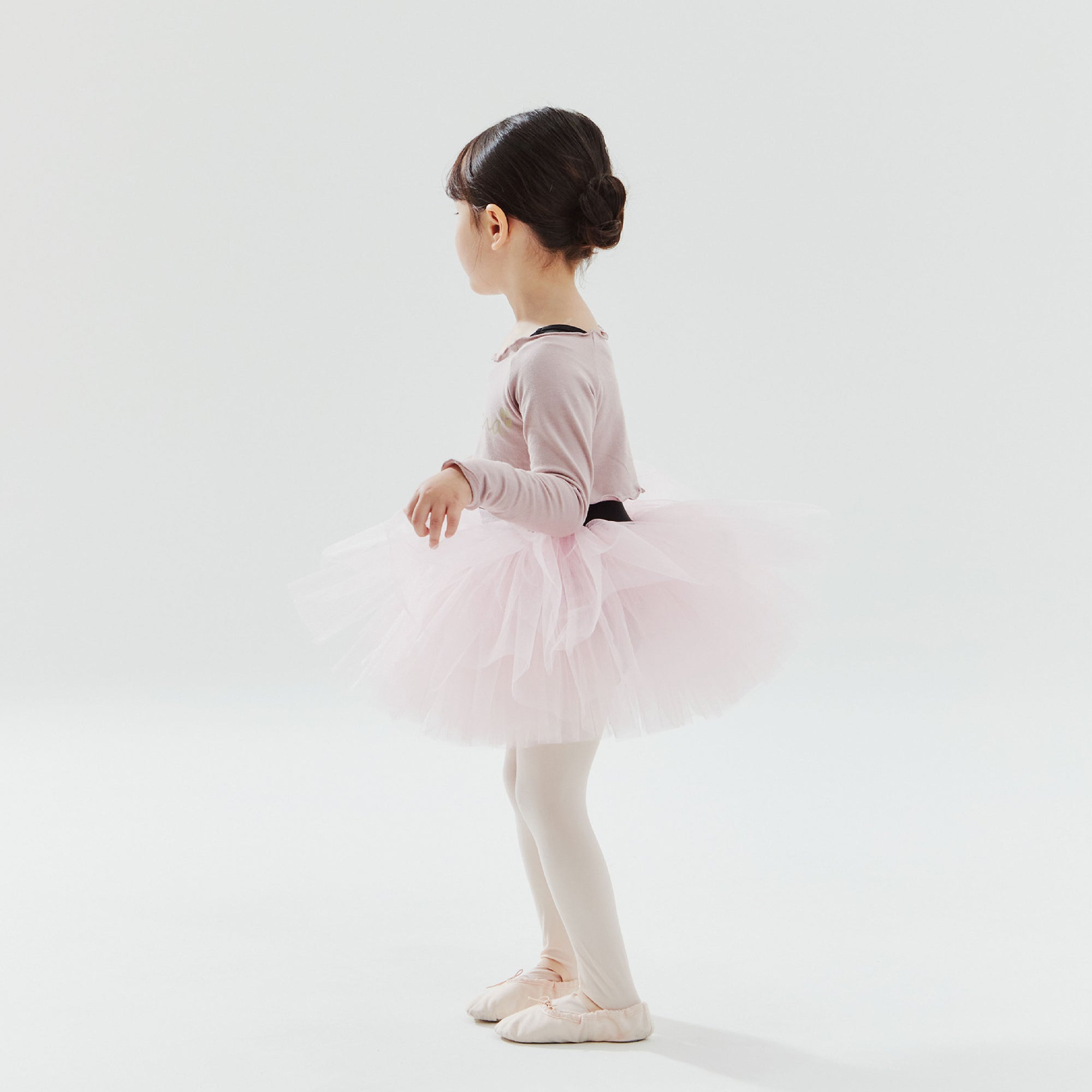 Girls Pink Ballet Crop T-Shirt