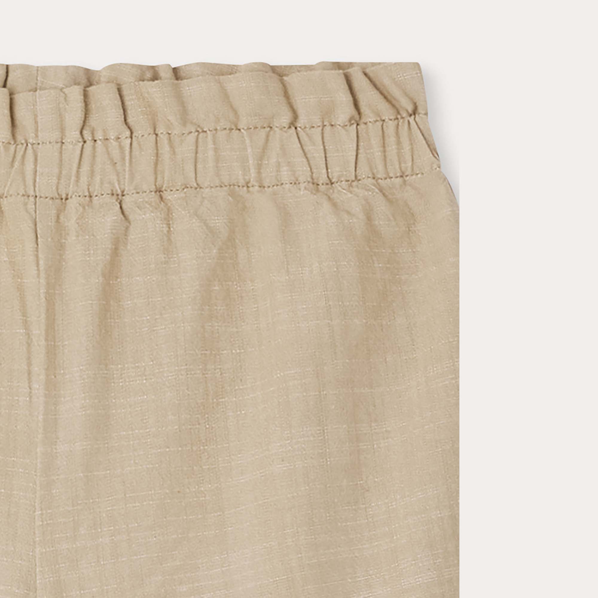 Girls Khaki Cotton Shorts