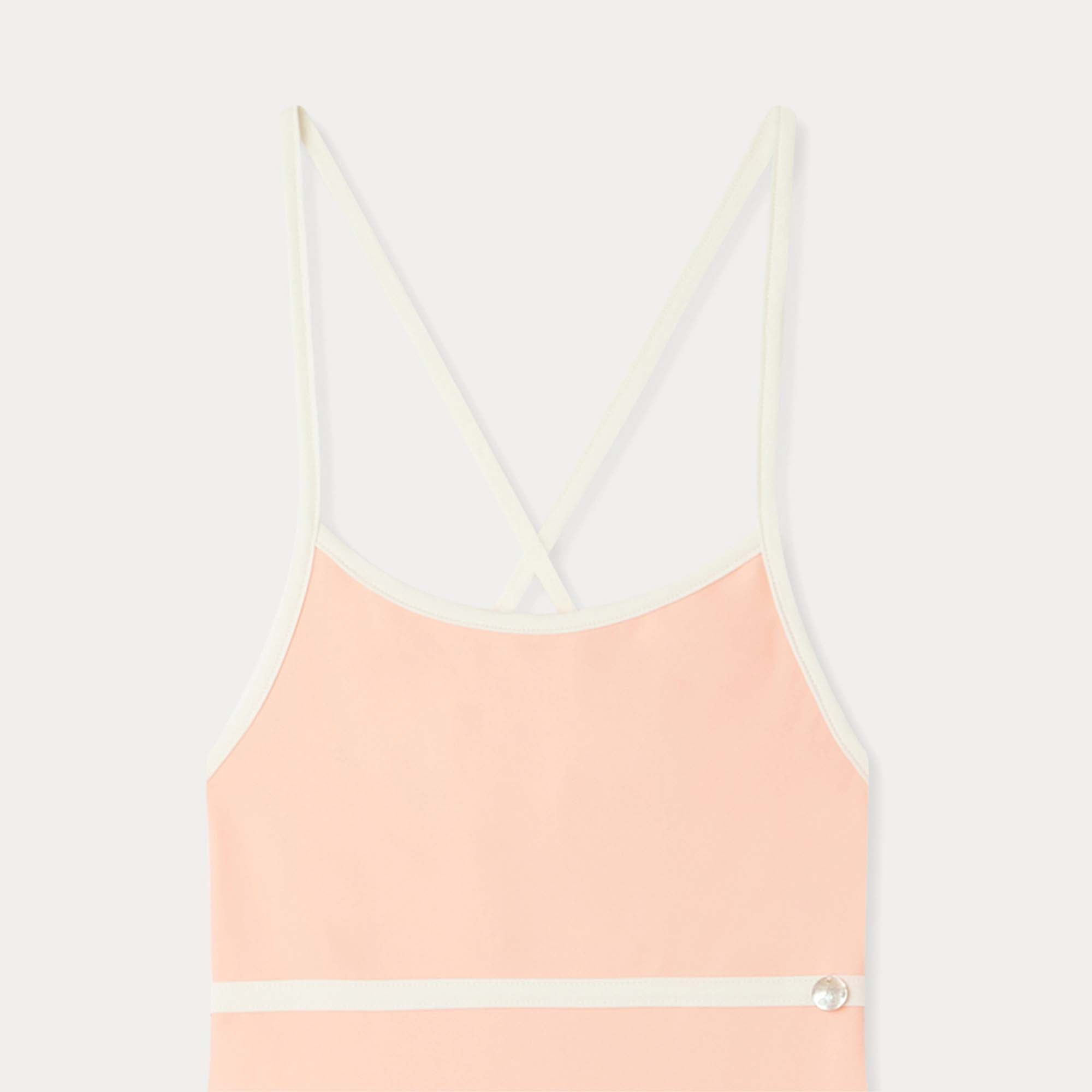 Girls Light Pink Swimsuit