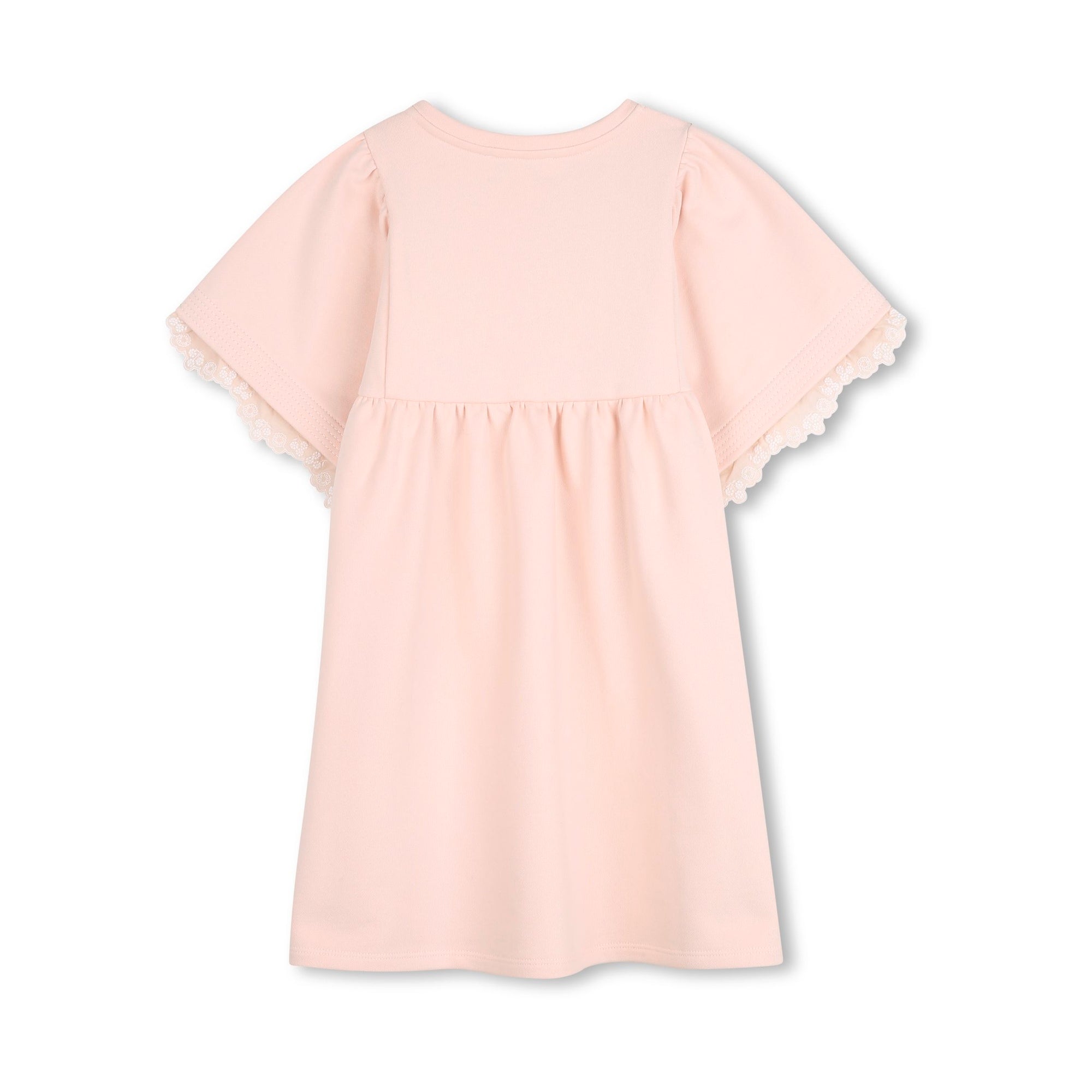 Girls Pale Pink Cotton Dress