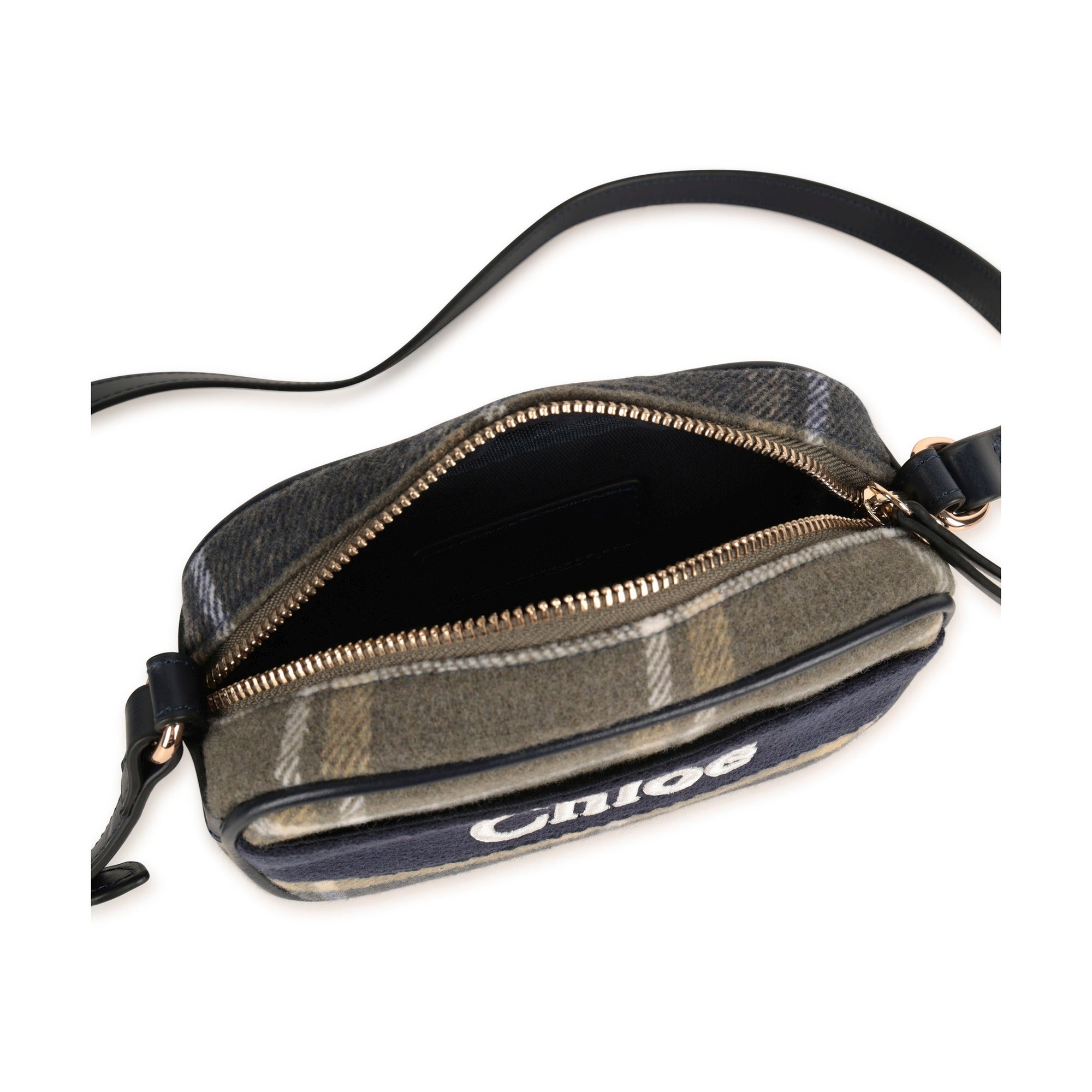 Girls Brown Logo Check Shoulder Bag(16x11x5cm)