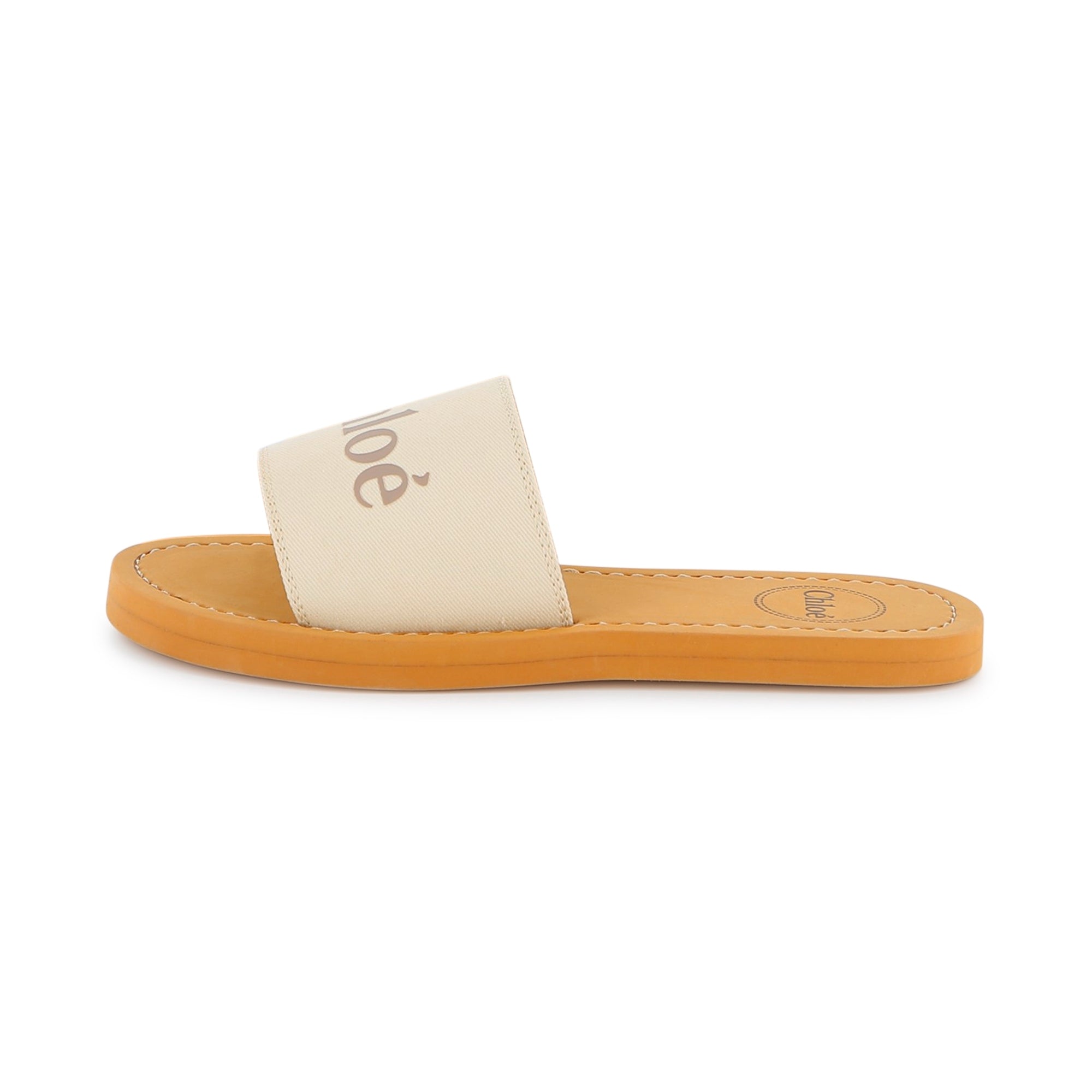 Girls White Logo Slippers