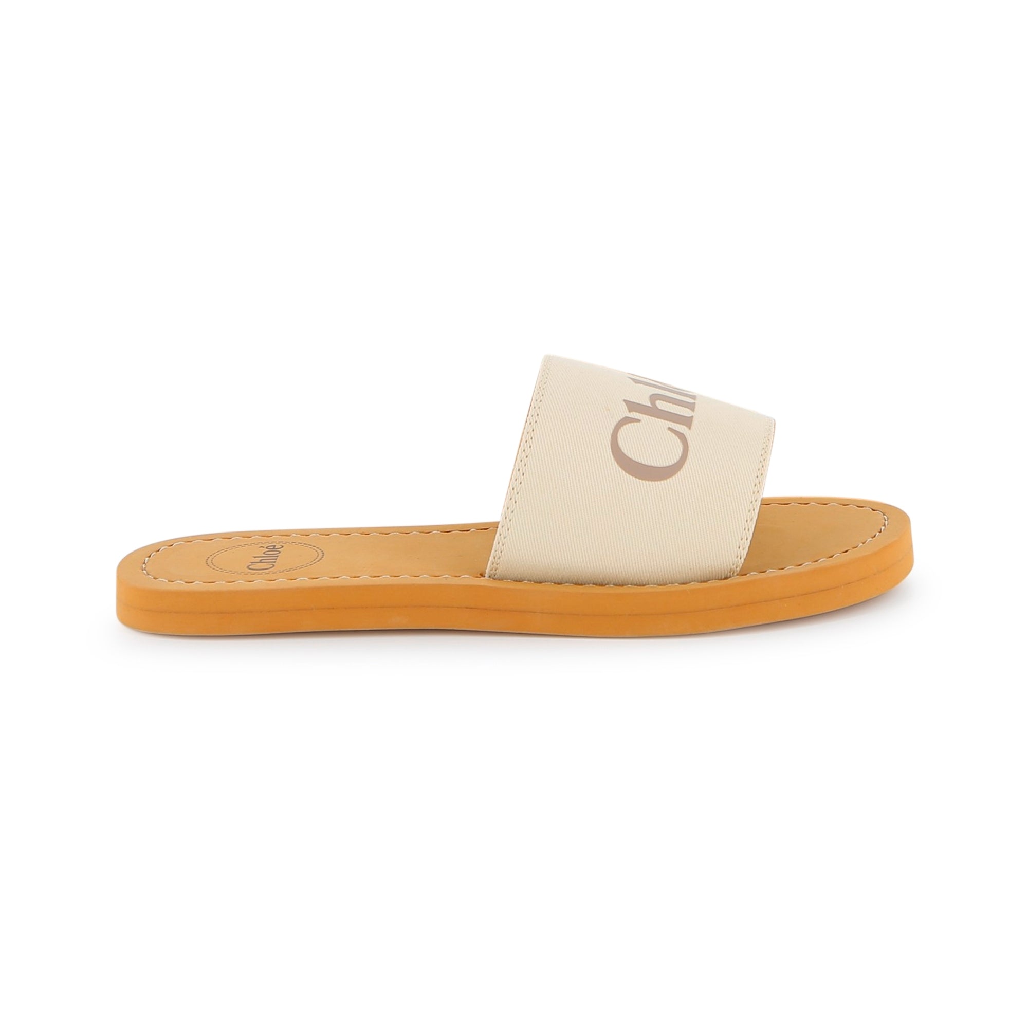 Girls White Logo Slippers
