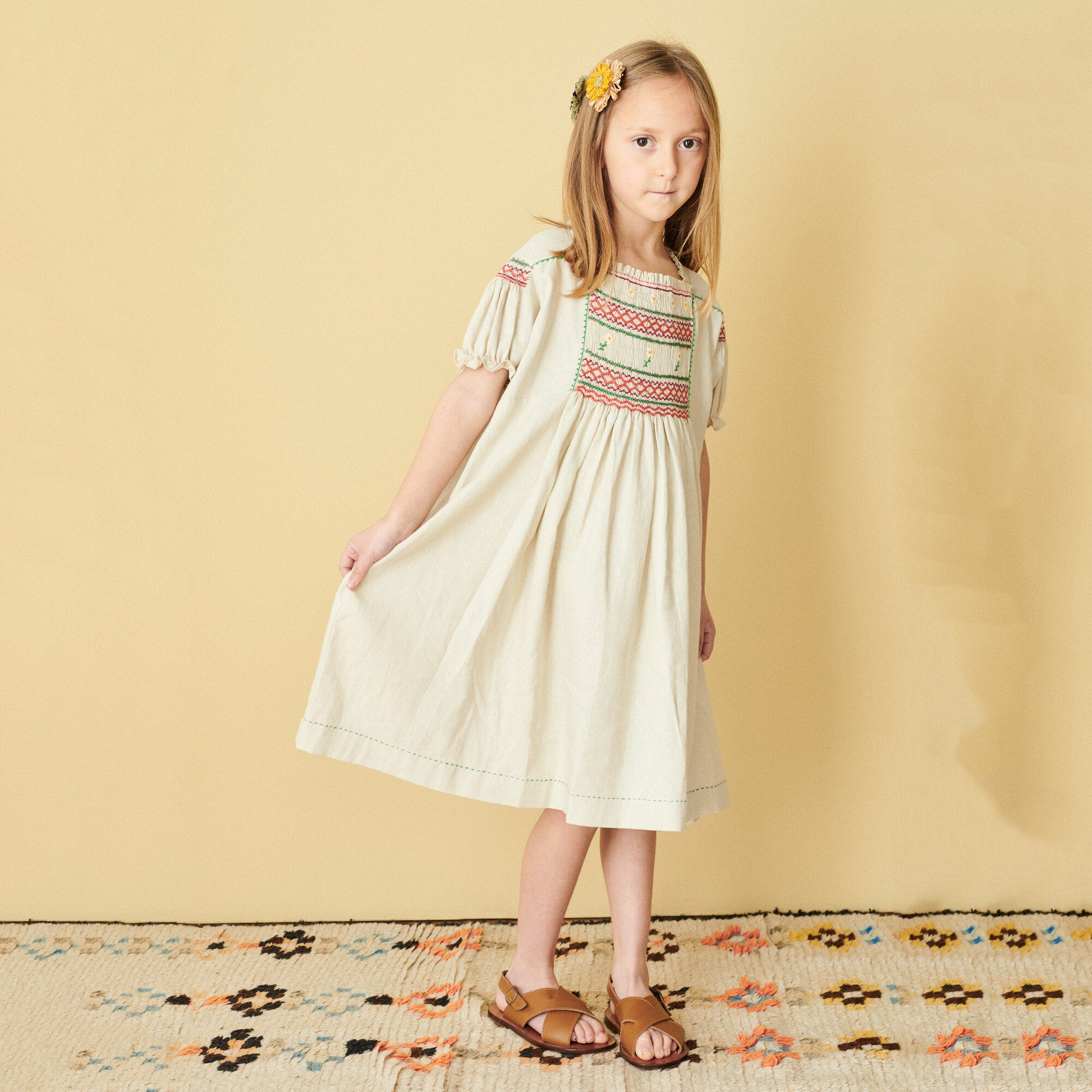 Girls Beige Dress